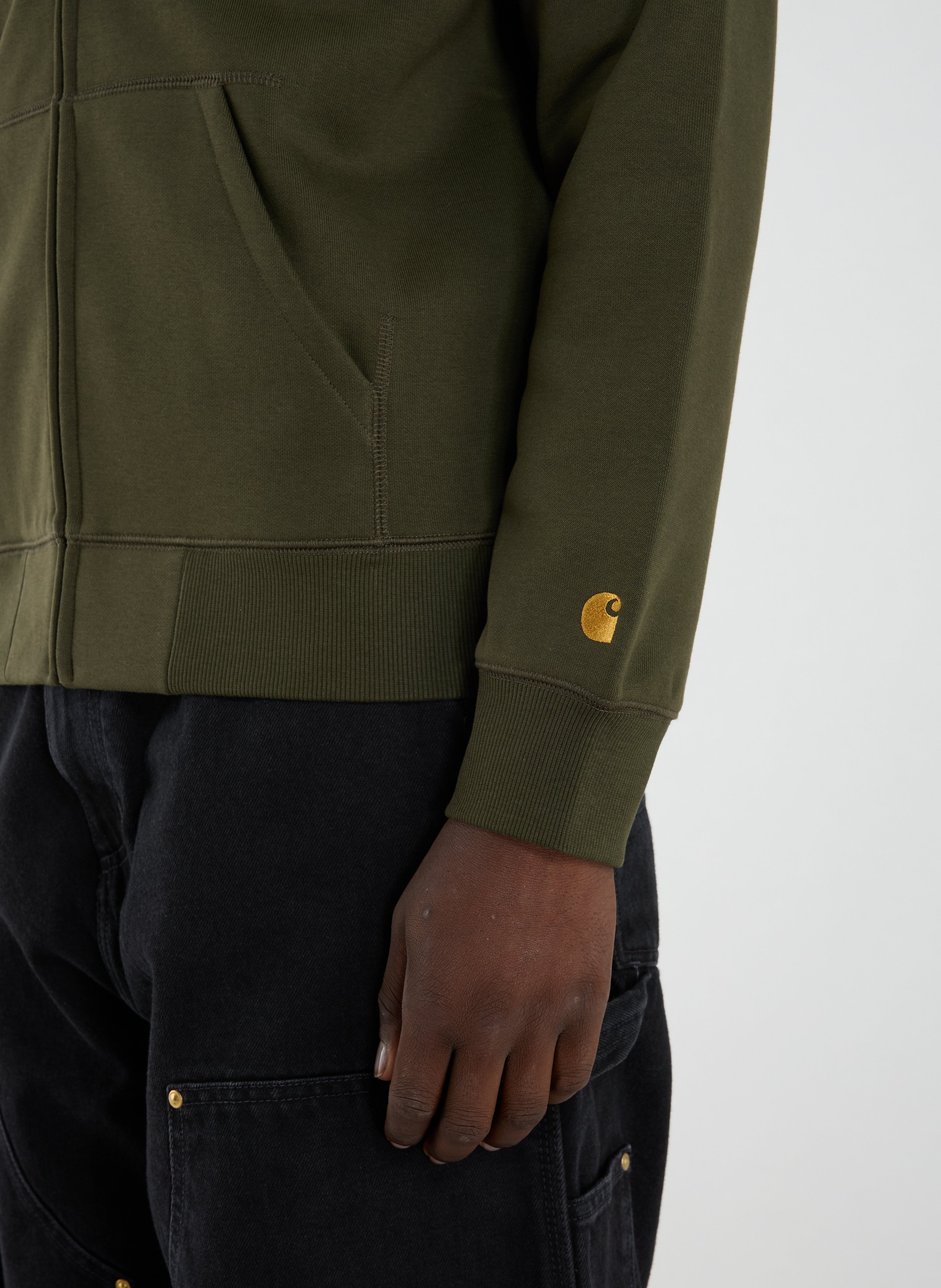 Zip-up hoodie CARHARTT WIP Green