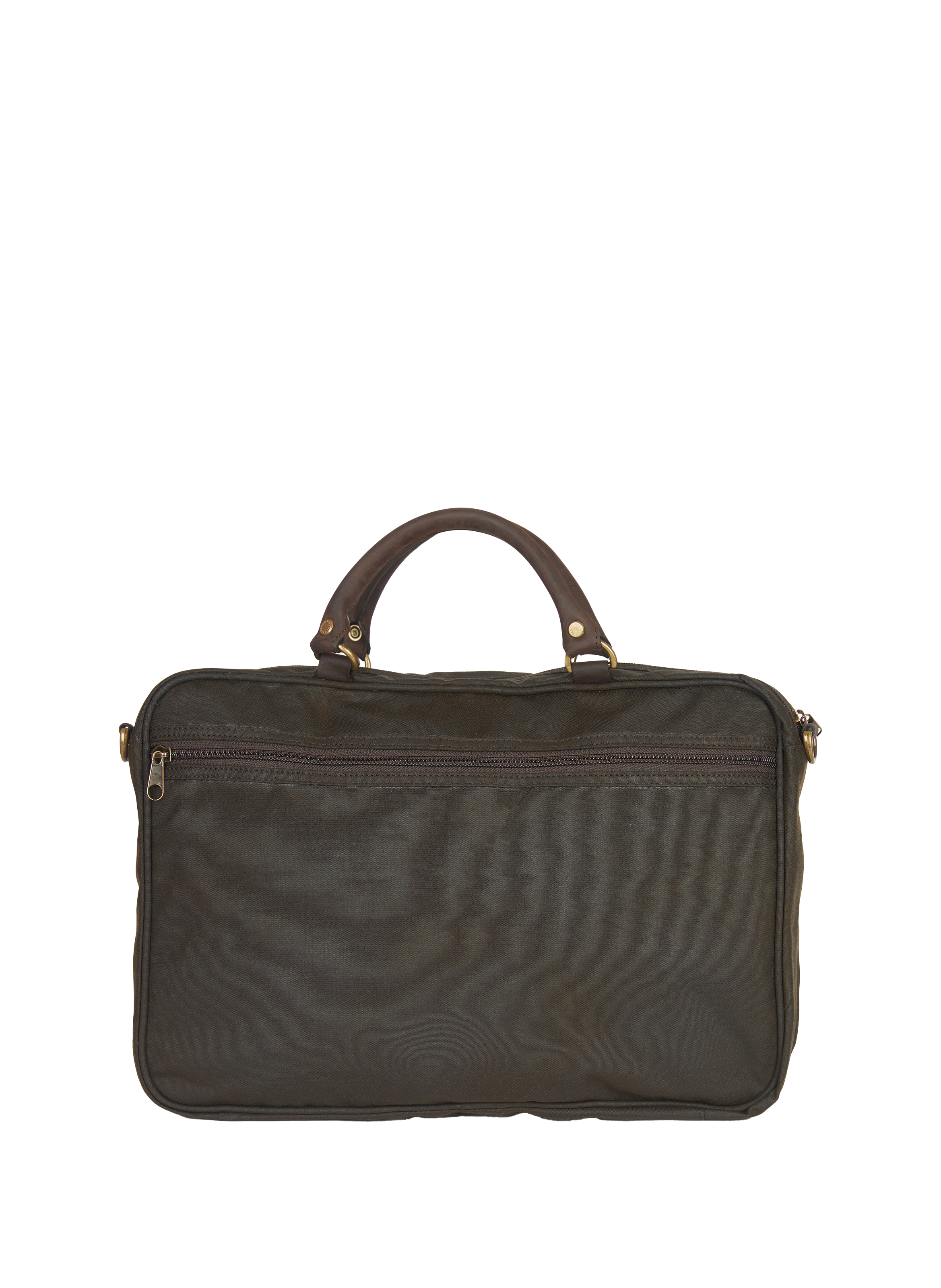 Cotton laptop bag with buckle BARBOUR Green