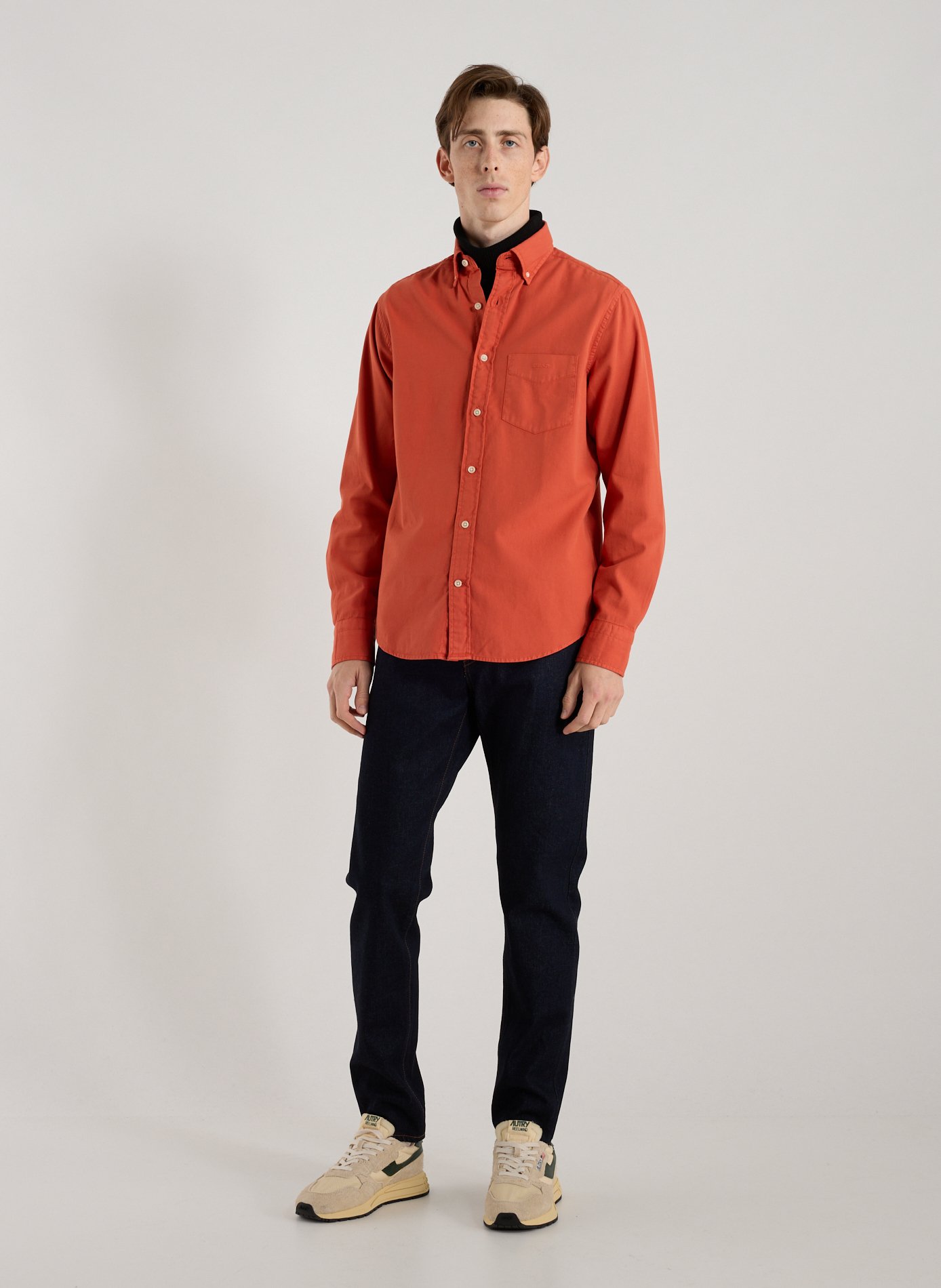 Cotton shirt GANT Orange