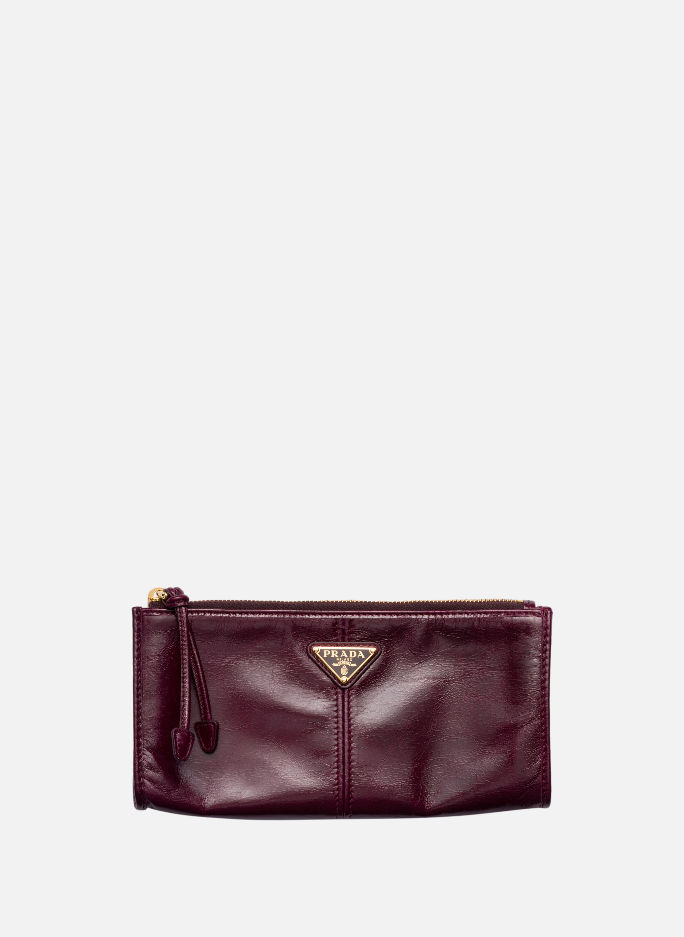 Pochette en cuir PRADA Rouge