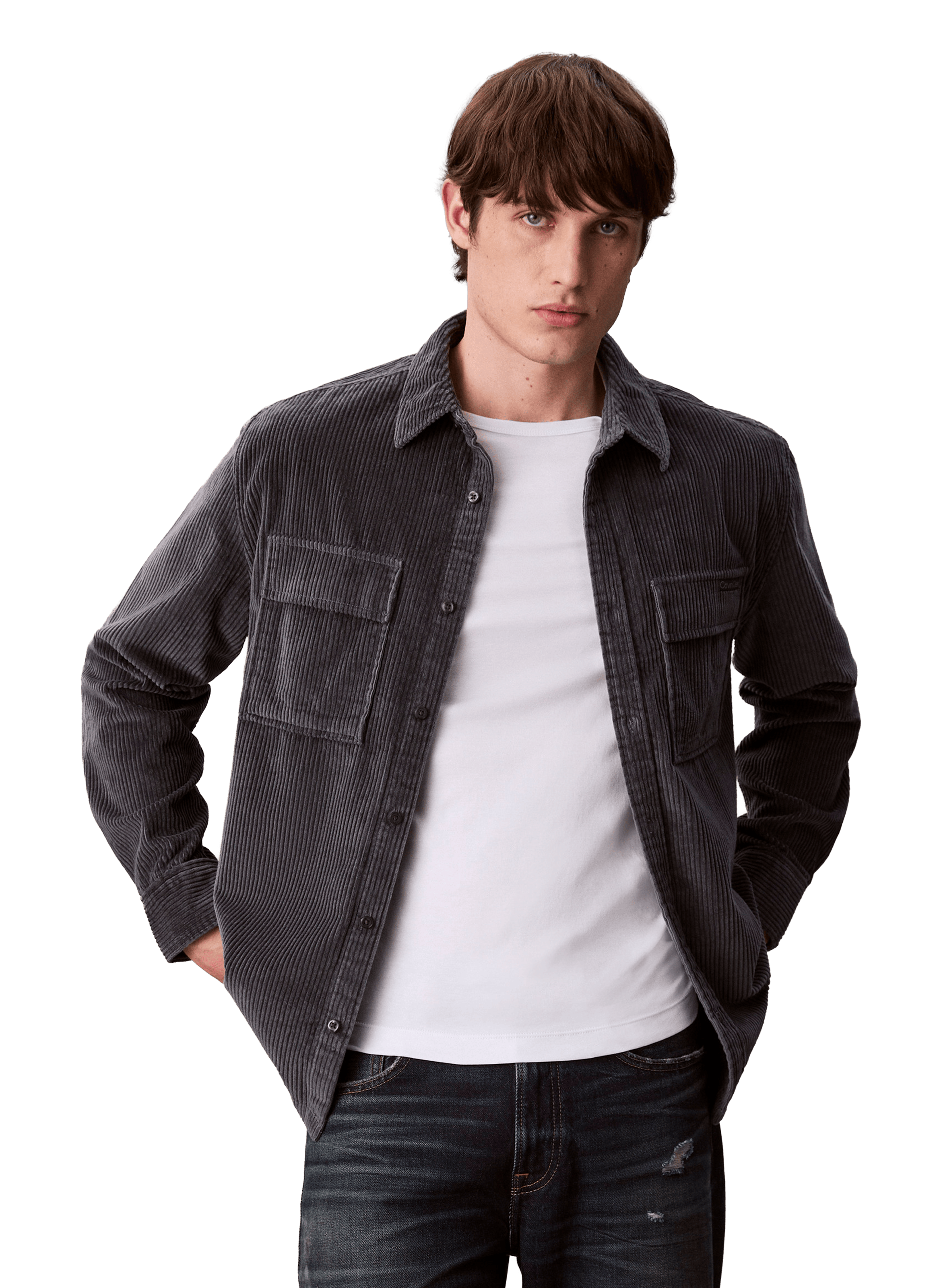 Corduroy shirt CALVIN KLEIN Blue