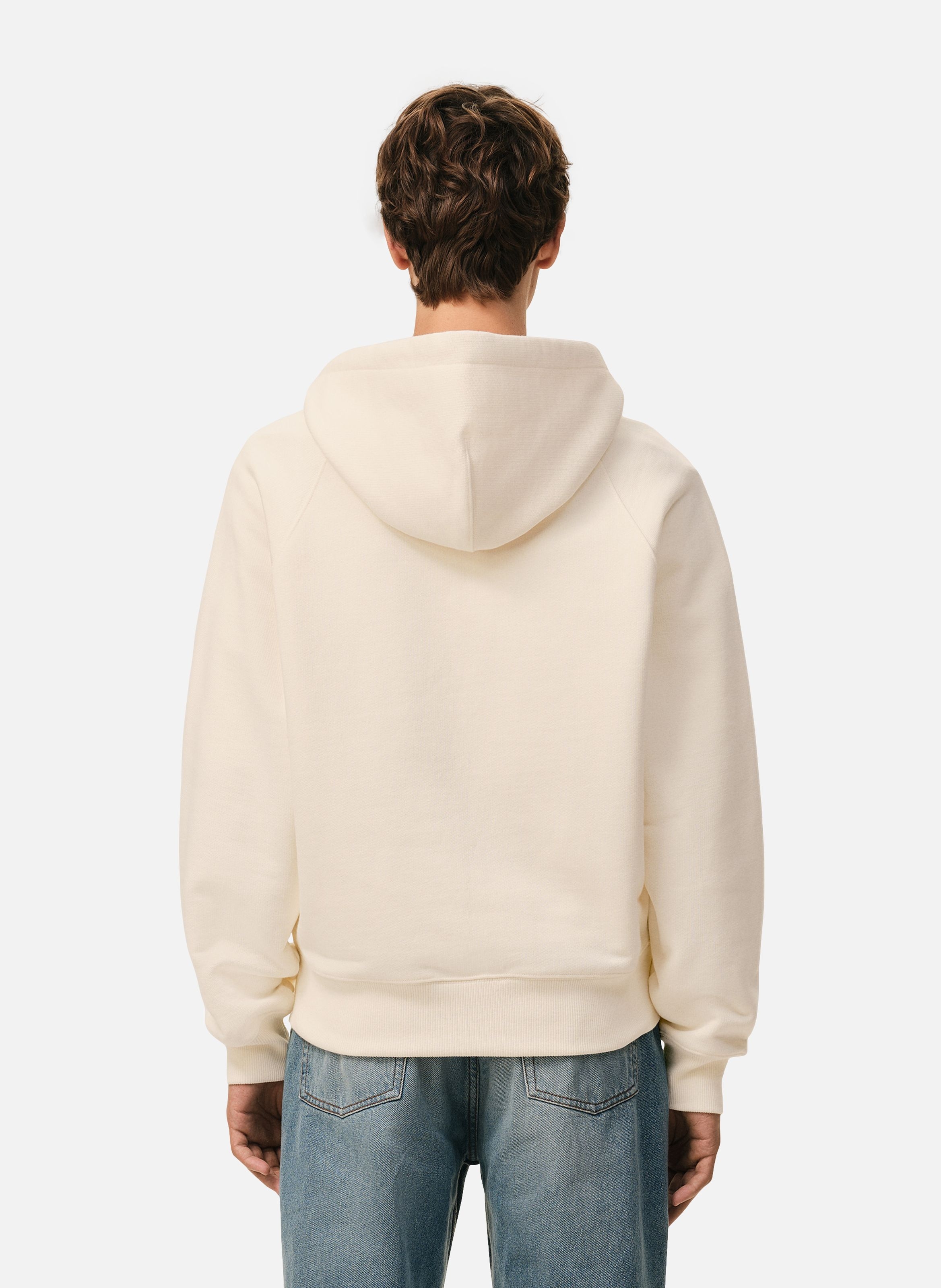 Hoodie Zippé Ami De Coeur En Coton unisexe AMI PARIS Blanc