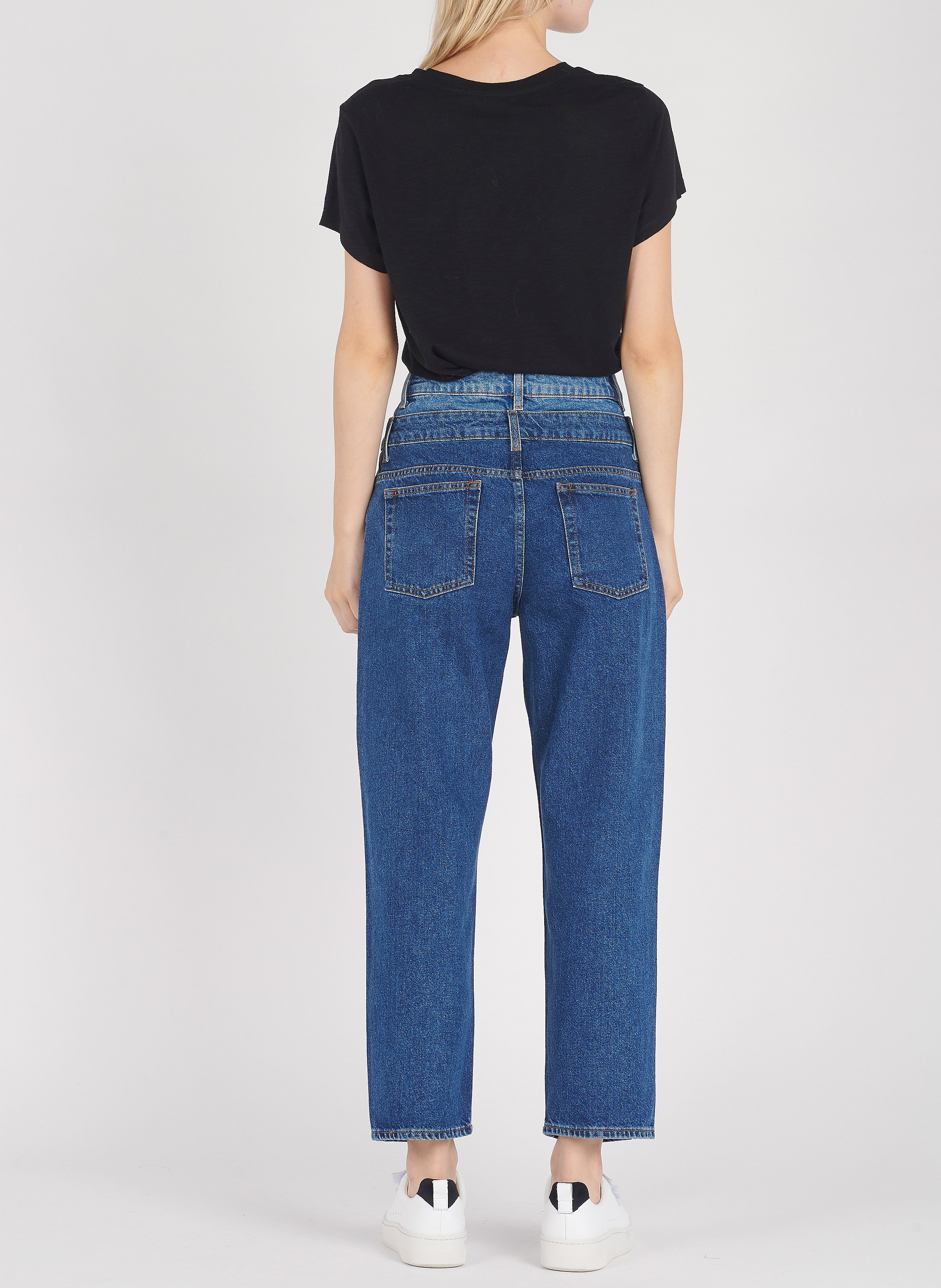 Tee-shirt col rond en coton mélangé jacksonville AMERICAN VINTAGE Noir