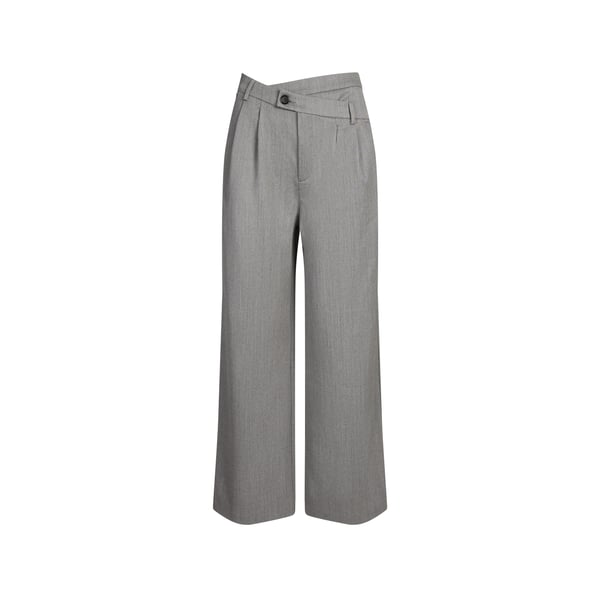 Pantalon large Acros taille haute en laine mélangée Pantalon large Acros taille haute en laine mélangée