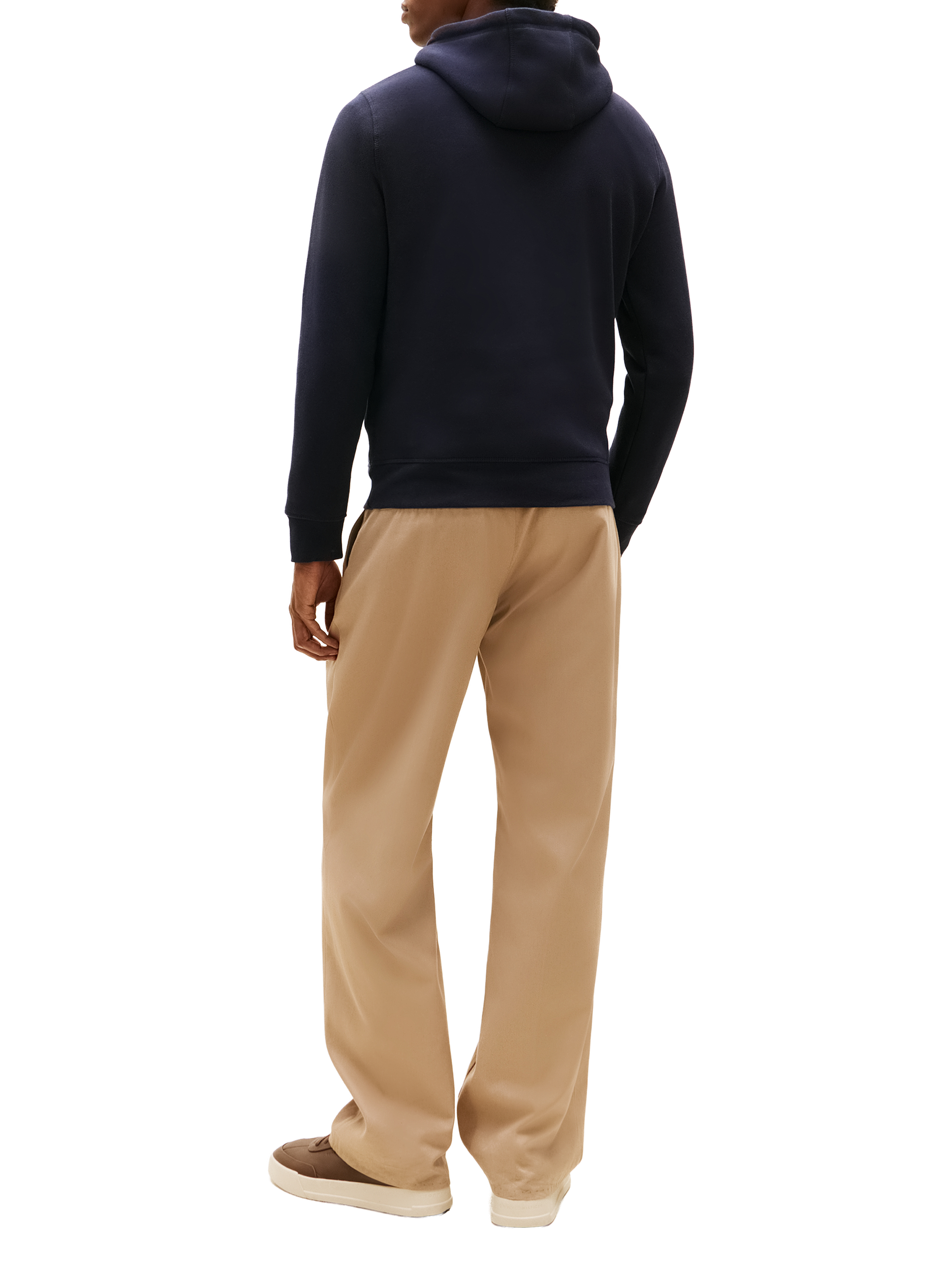 Organic cotton logo hoodie TOMMY HILFIGER Blue