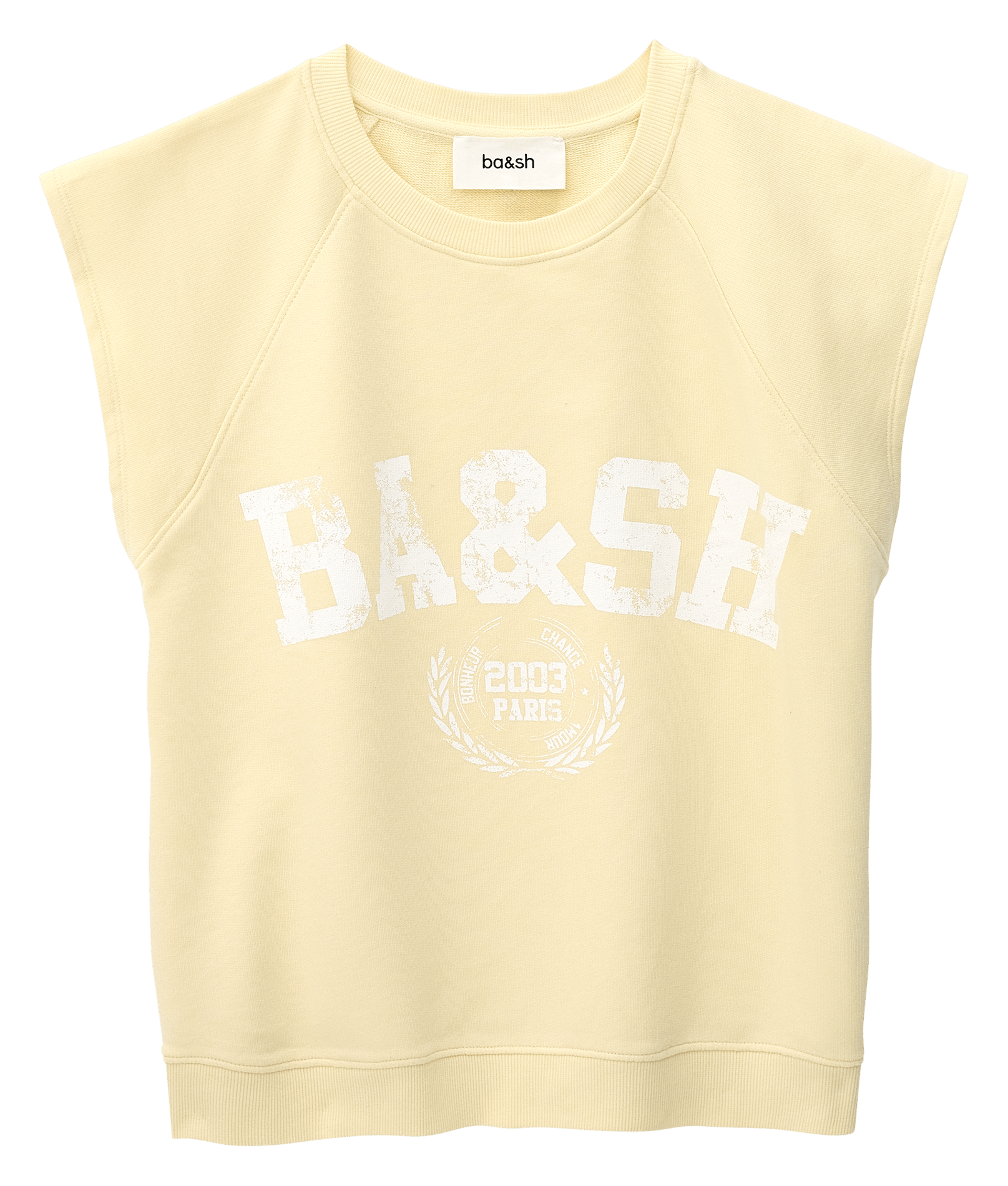 Sweat imprimé en coton beata BA&SH Jaune