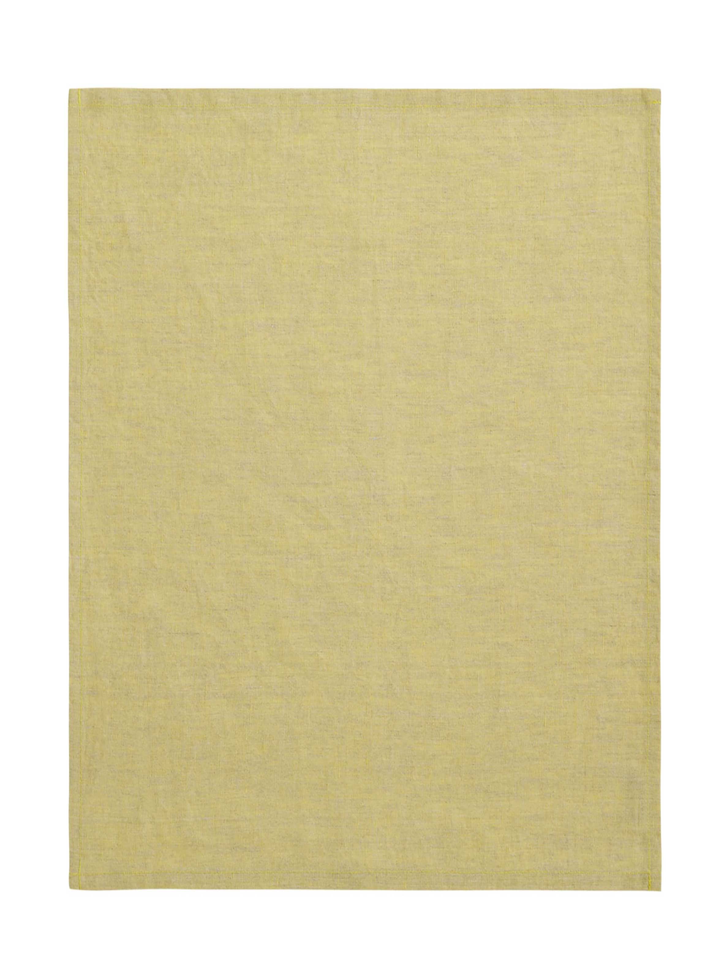 Serviette unie en lin, chambray ALEXANDRE TURPAULT Vert