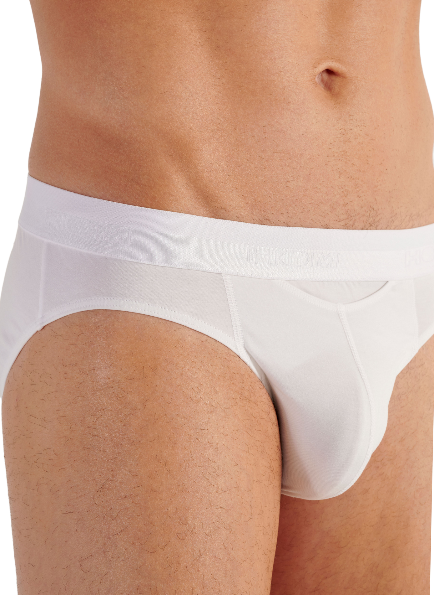 Slip en coton mélangé HOM Blanc