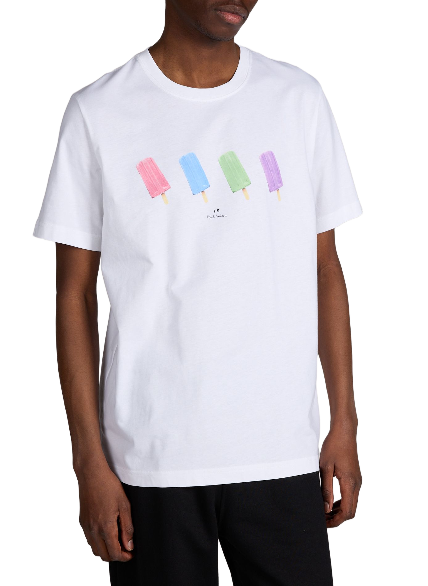 Ice Cream Print Cotton T-shirt PAUL SMITH White