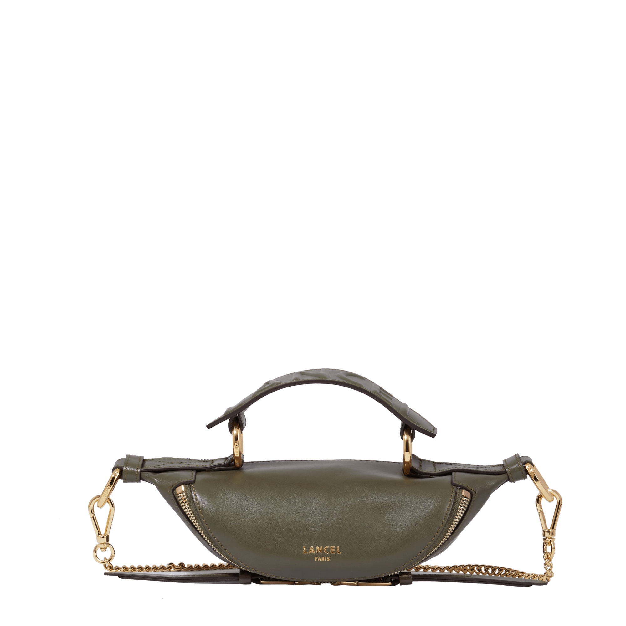 Mini crossbody bag origami by lancel in leather LANCEL Green