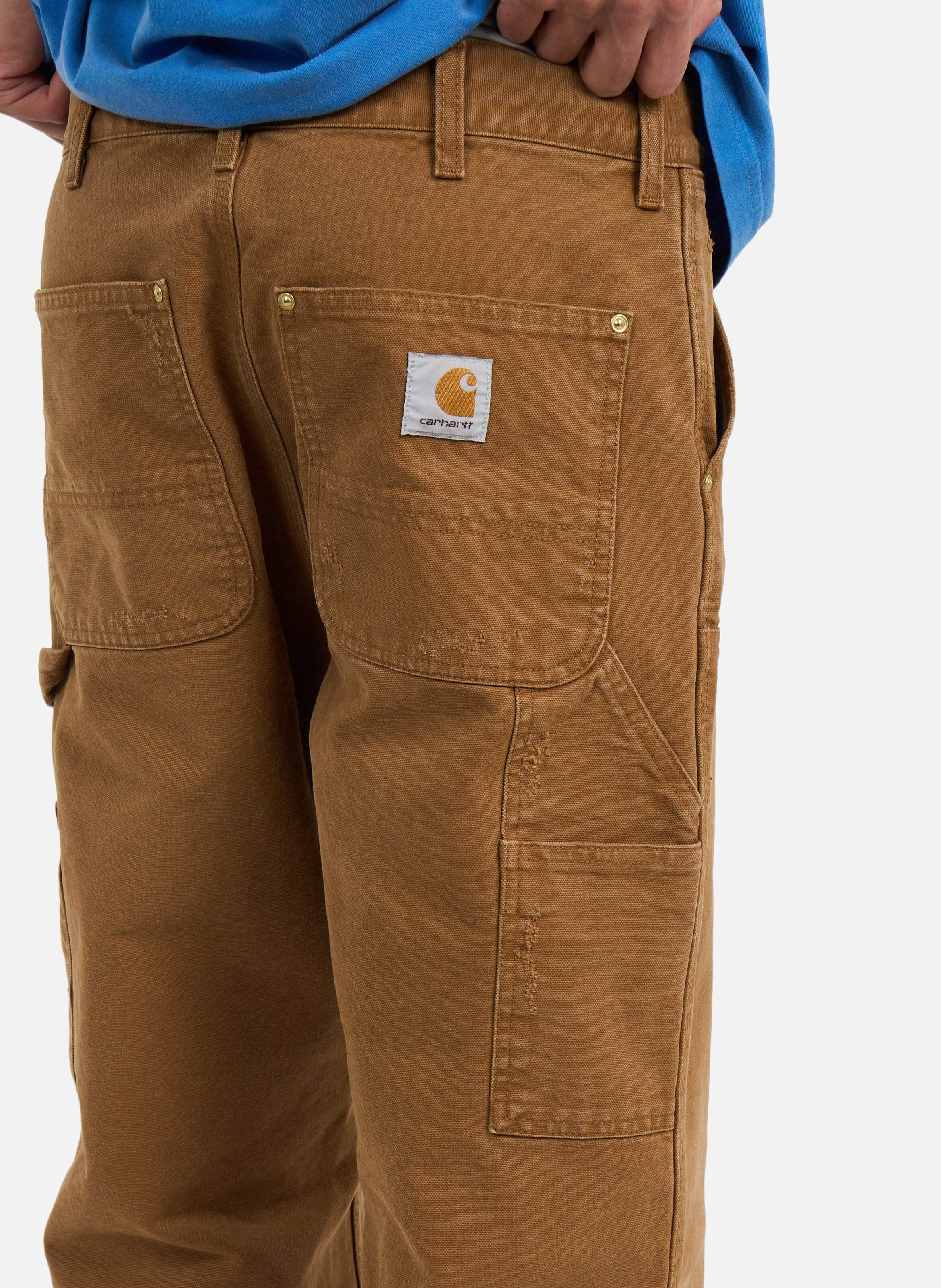 Pantalon double knee pant CARHARTT WIP Marron
