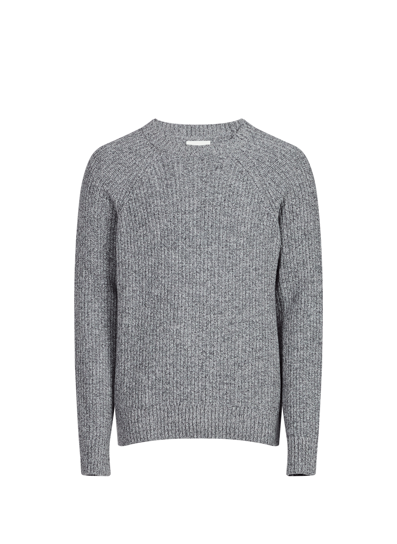 Round neck wool blend sweater SAISON 1865 Grey