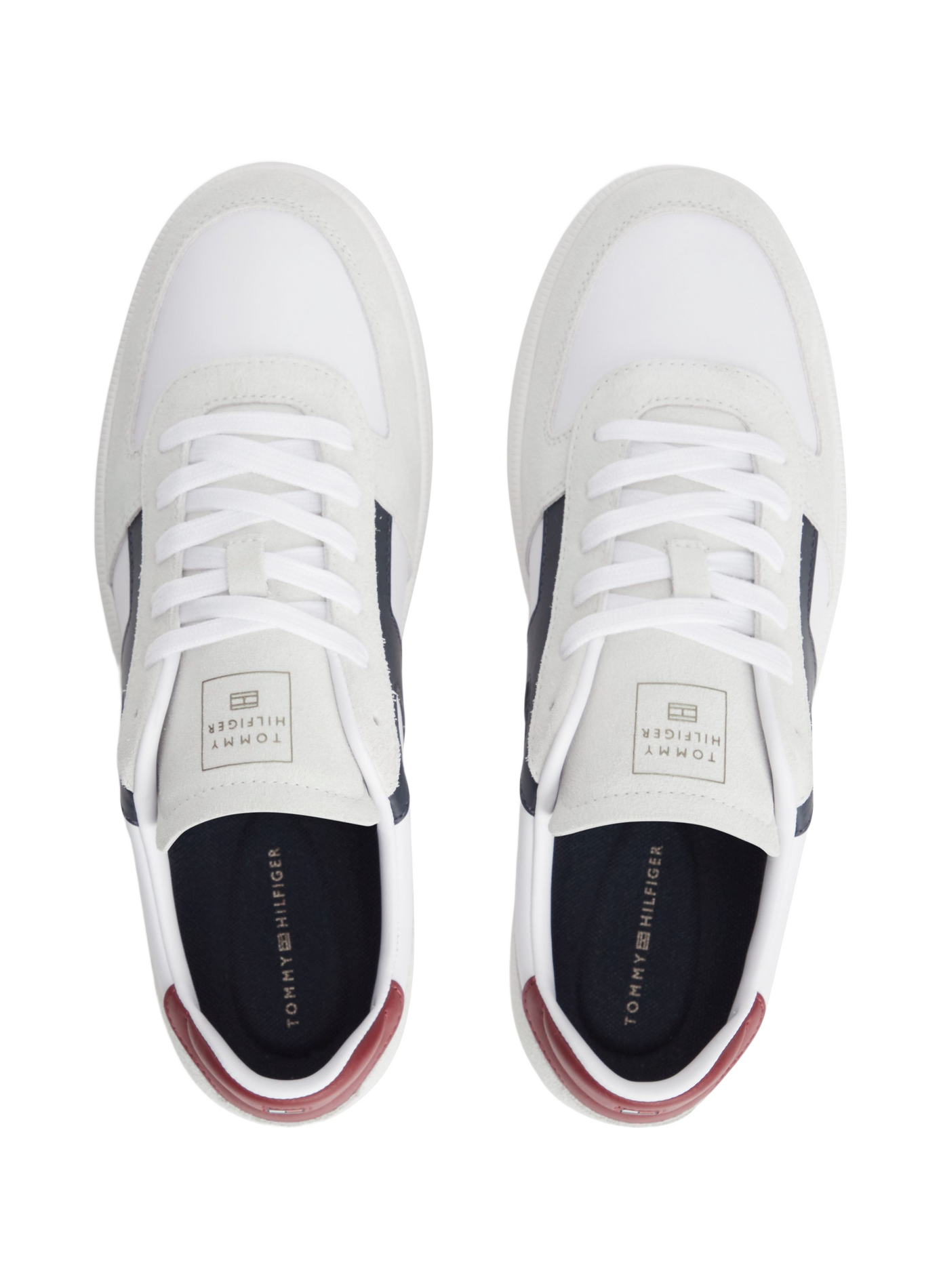Low-top leather sneakers TOMMY HILFIGER White