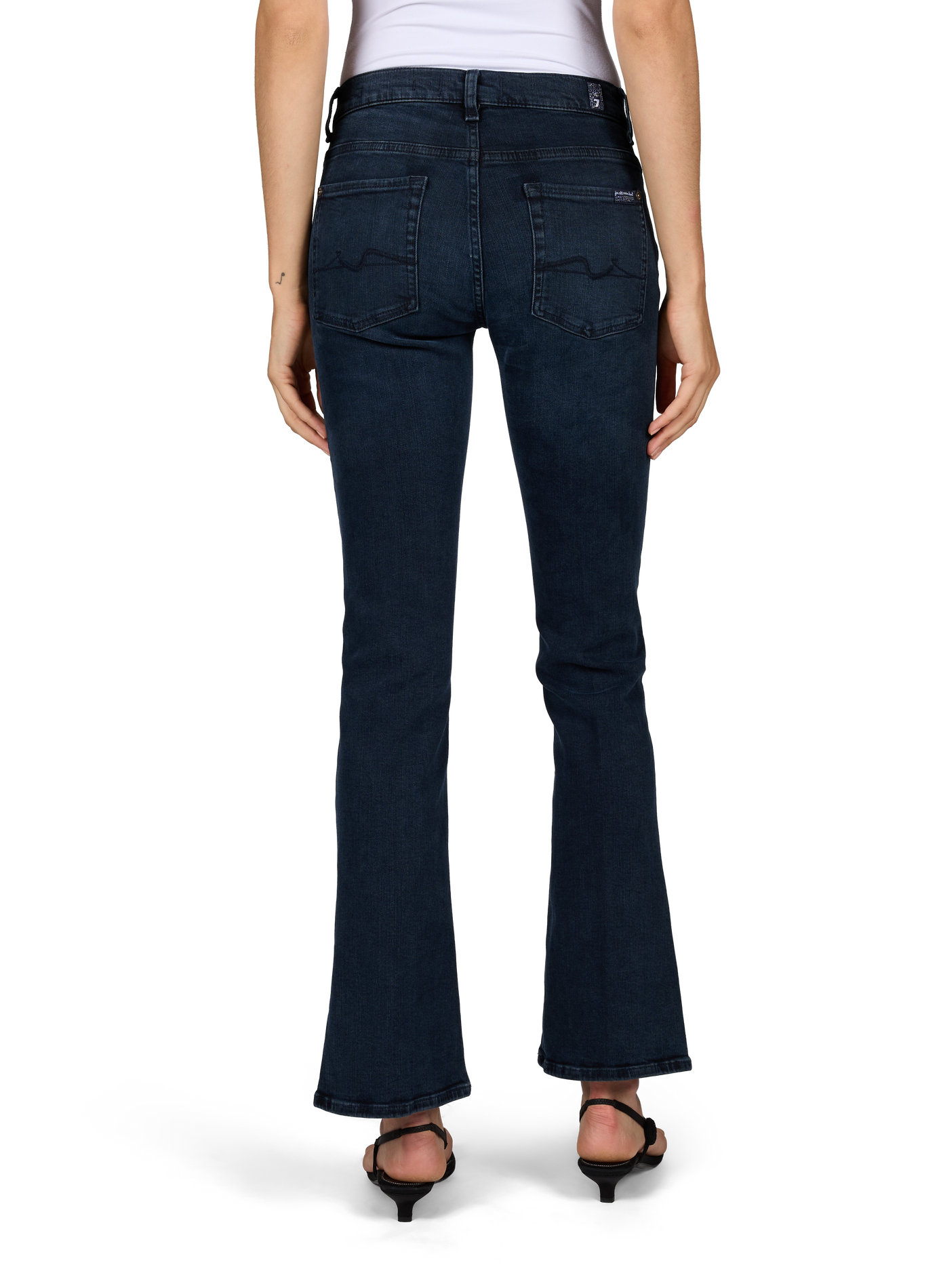 Bootcut jeans in mixed cotton 7 FOR ALL MANKIND Blue