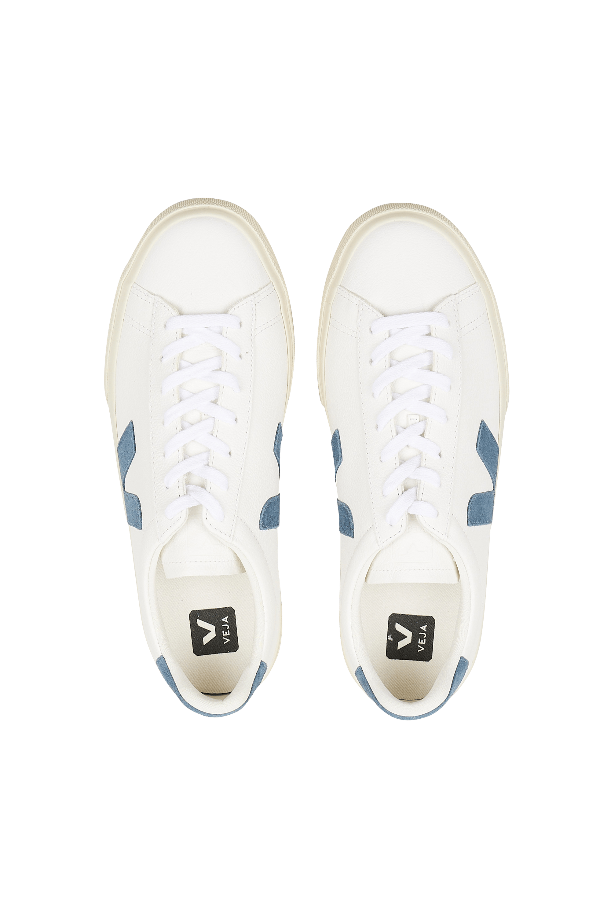 Baskets basses en cuir campo VEJA Blanc