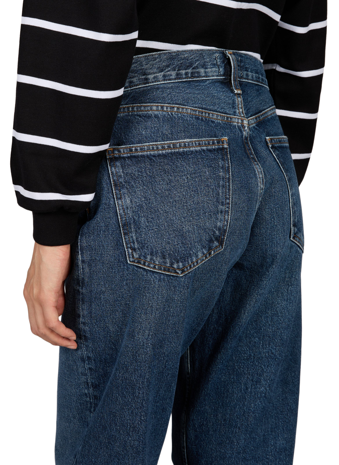 Jeans large Arc en coton AGOLDE Bleu