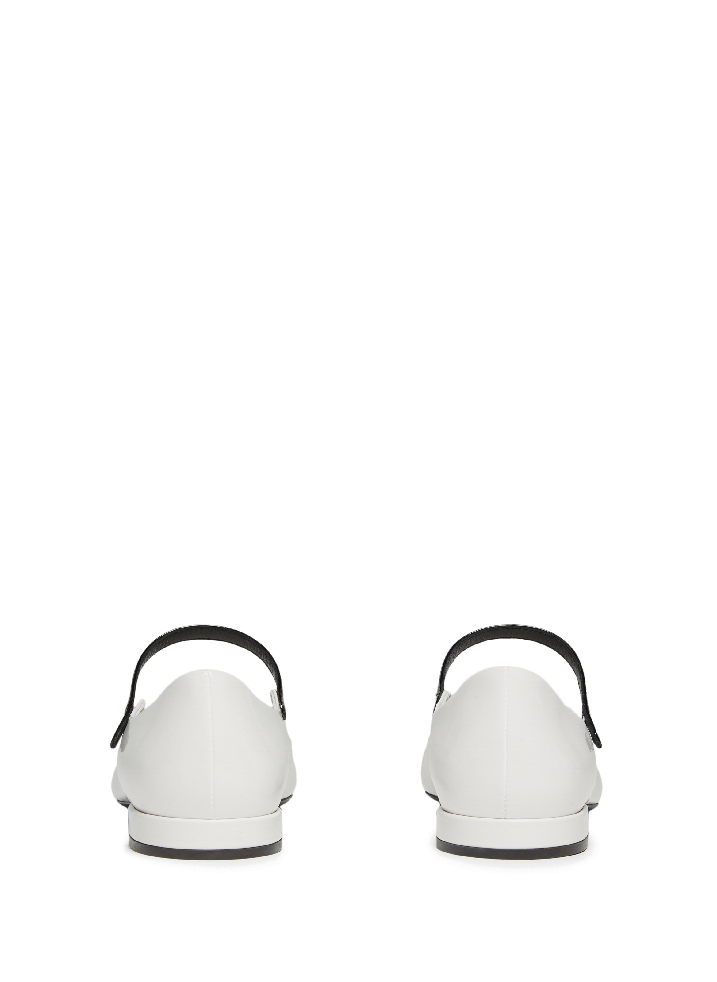 Ballerines en cuir PRADA Beige