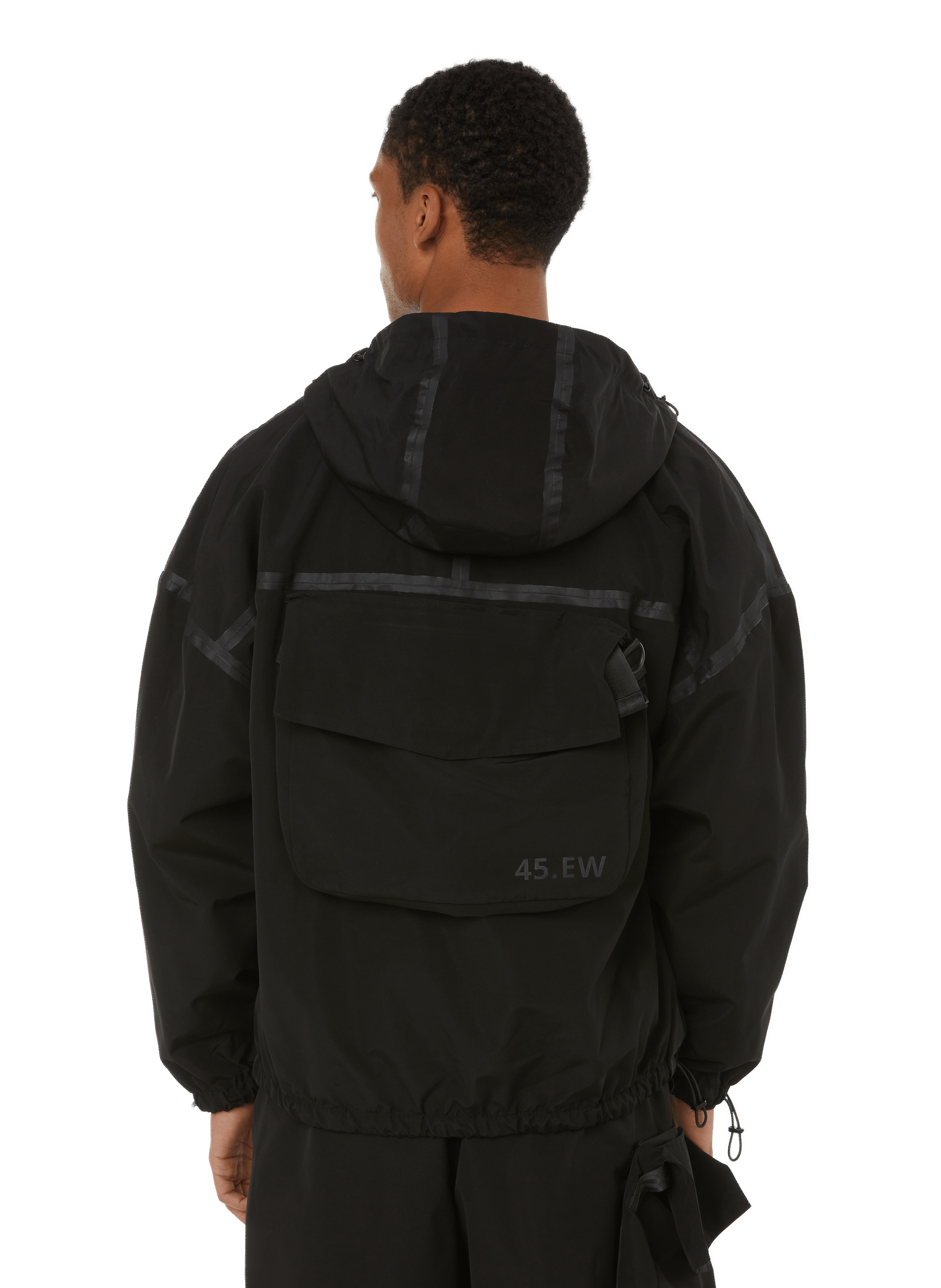 Hooded jacket  45.EW Black