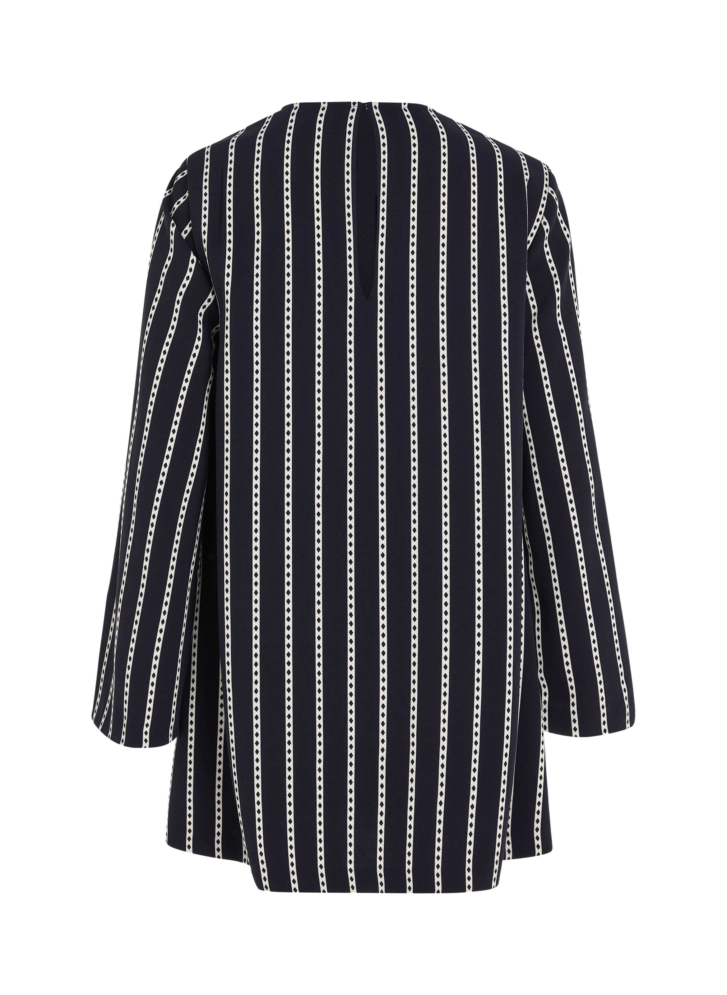 Robe courte Stripe Crepe
