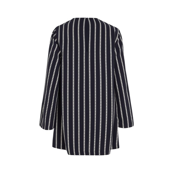 Robe courte Stripe Crepe