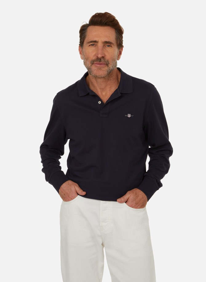 Long-sleeved cotton polo shirt GANT