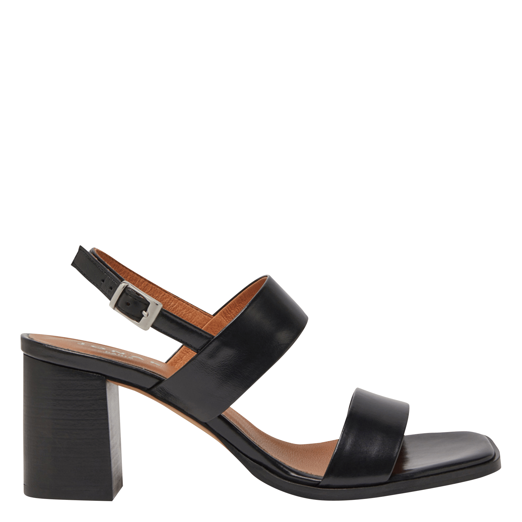 Sandales à talon en cuir valmont JONAK Noir