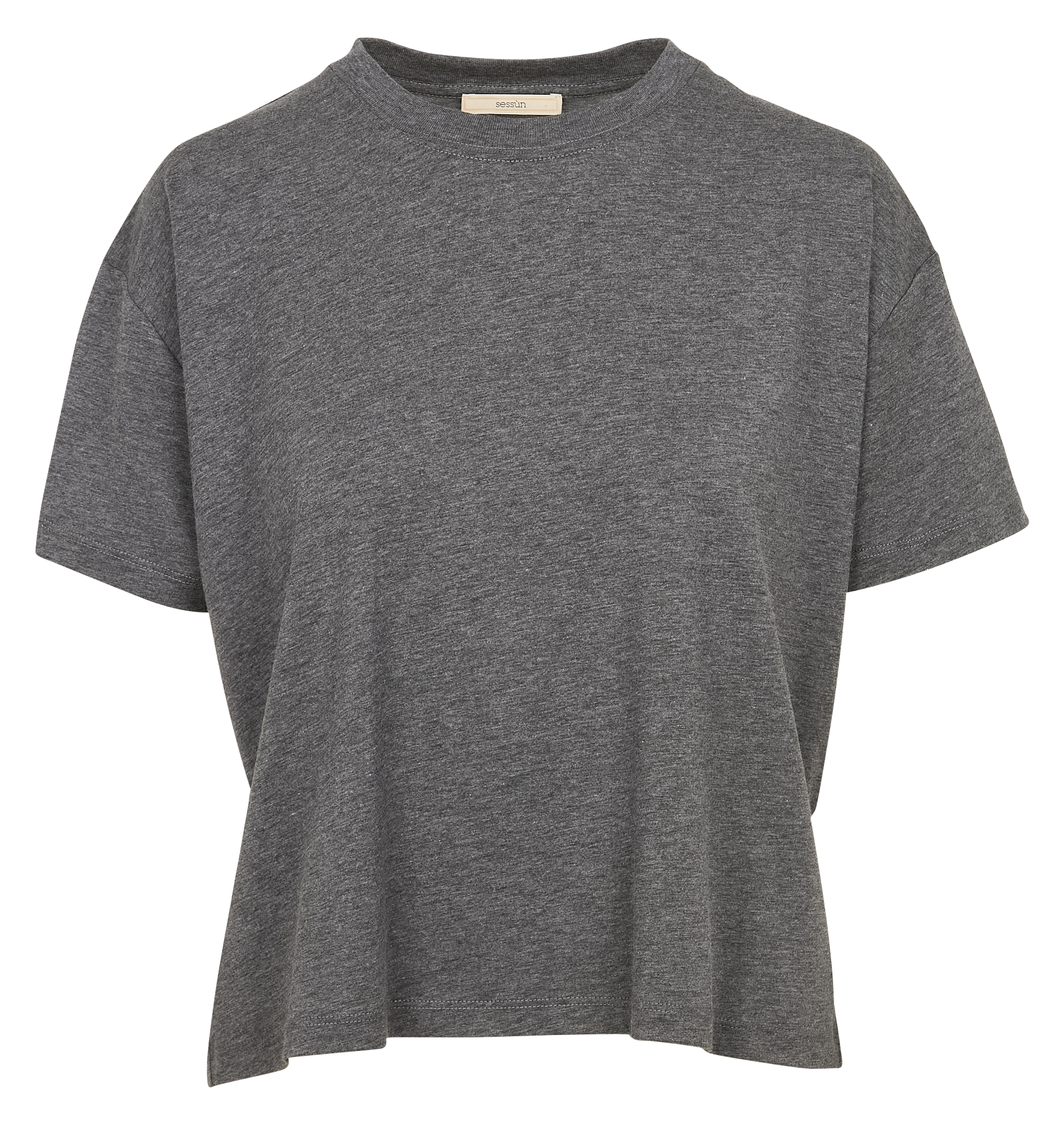Tee-shirt ample col rond fluide too SESSUN Gris