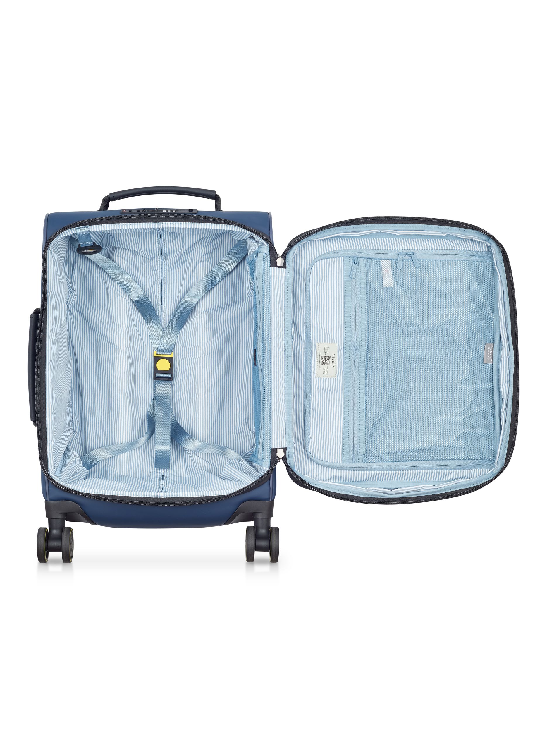 Valise cabine souple taille s - turenne soft DELSEY PARIS Bleu