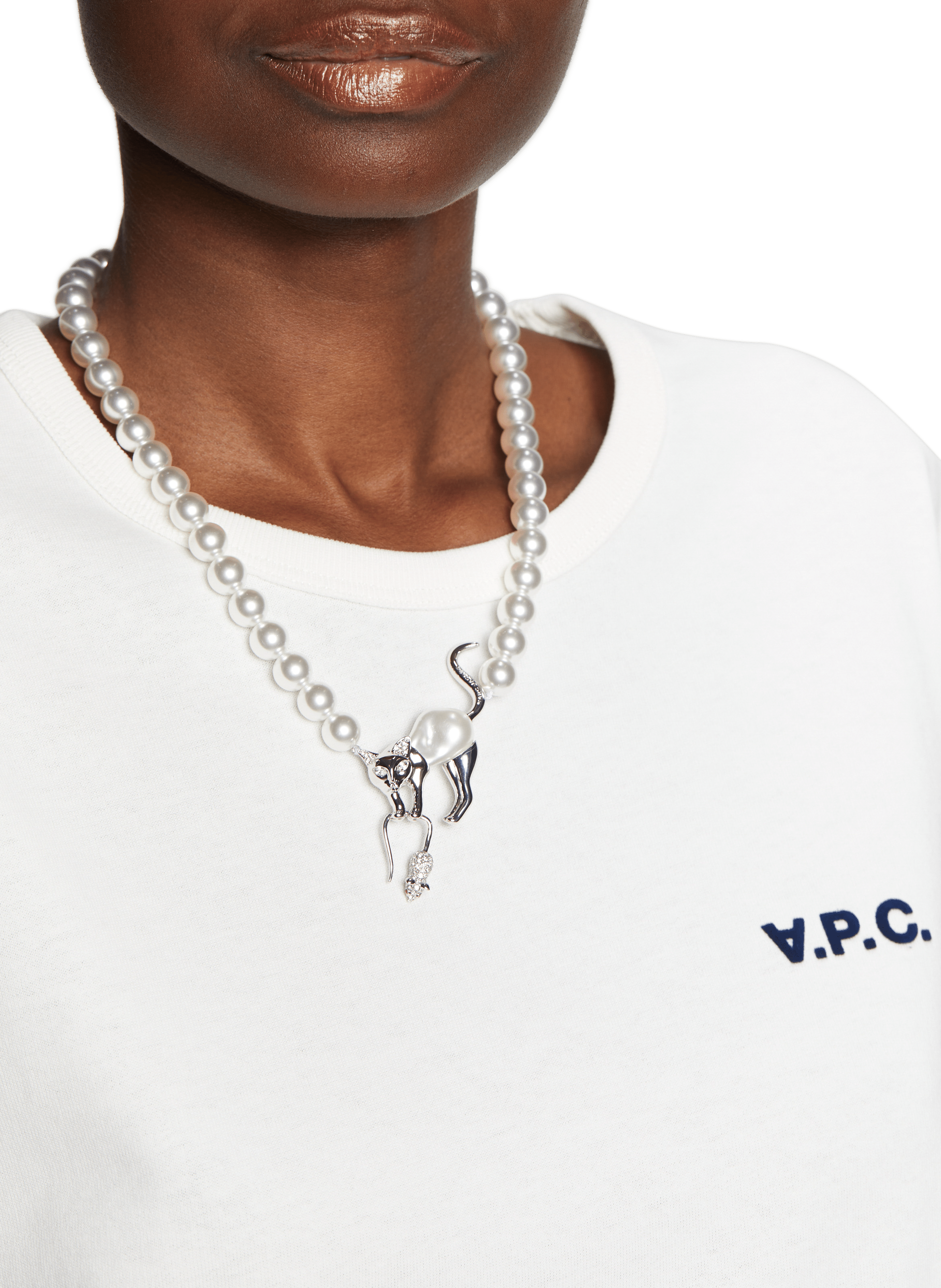 T-shirt boxy petit vpc en coton  A.P.C. Multicolore