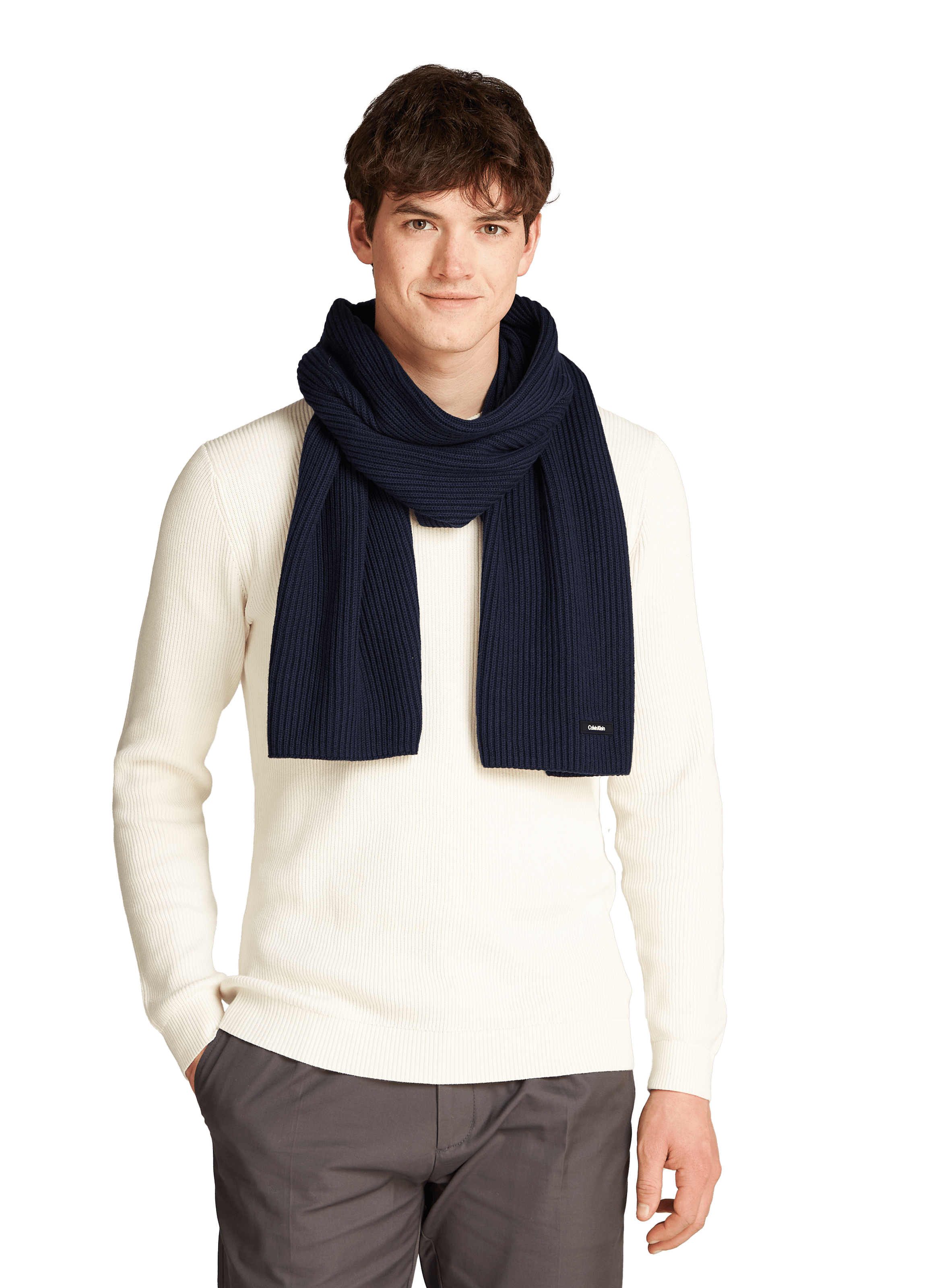 Logo scarf CALVIN KLEIN Blue