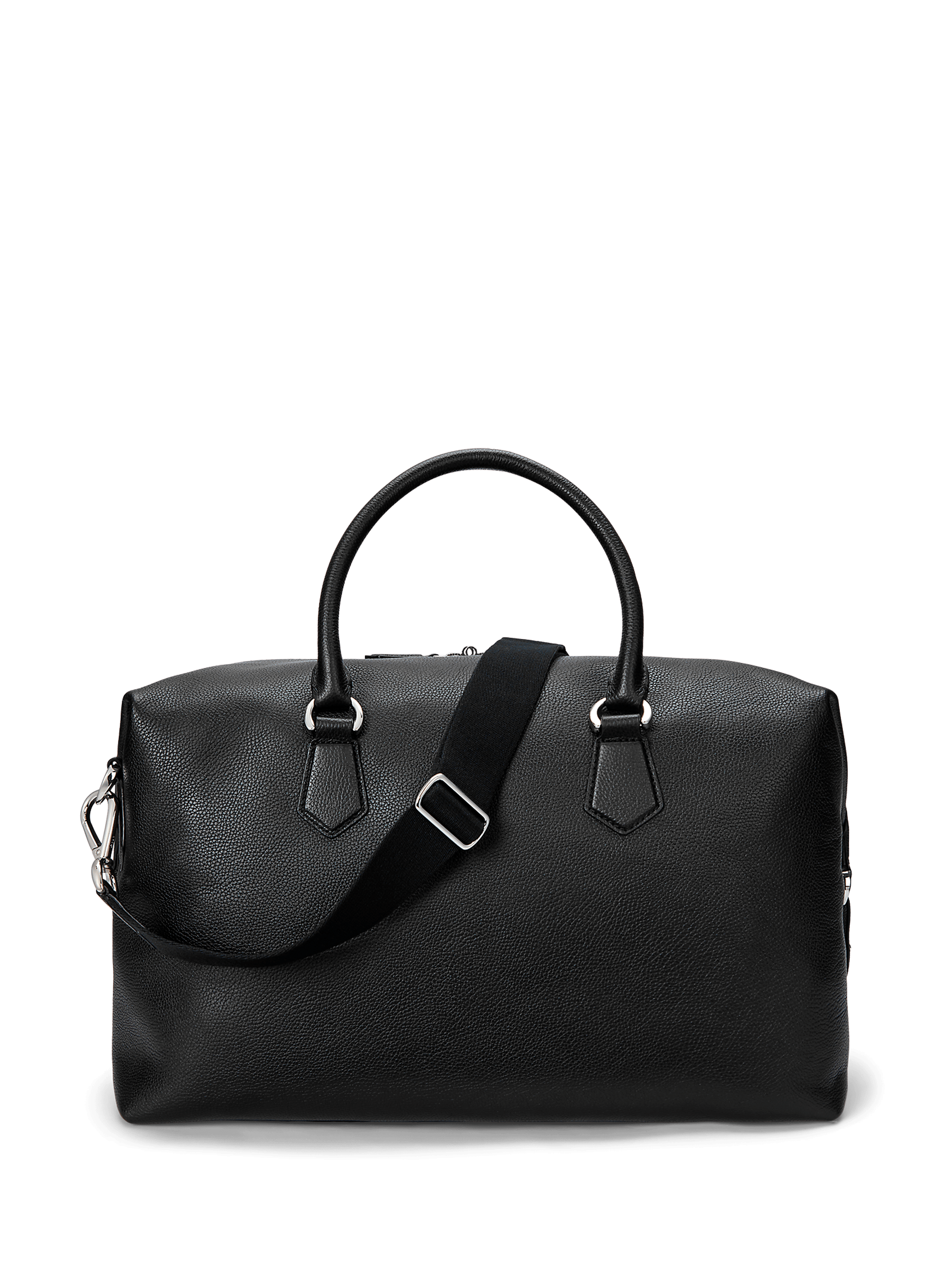 Sac week-end en cuir POLO RALPH LAUREN Noir