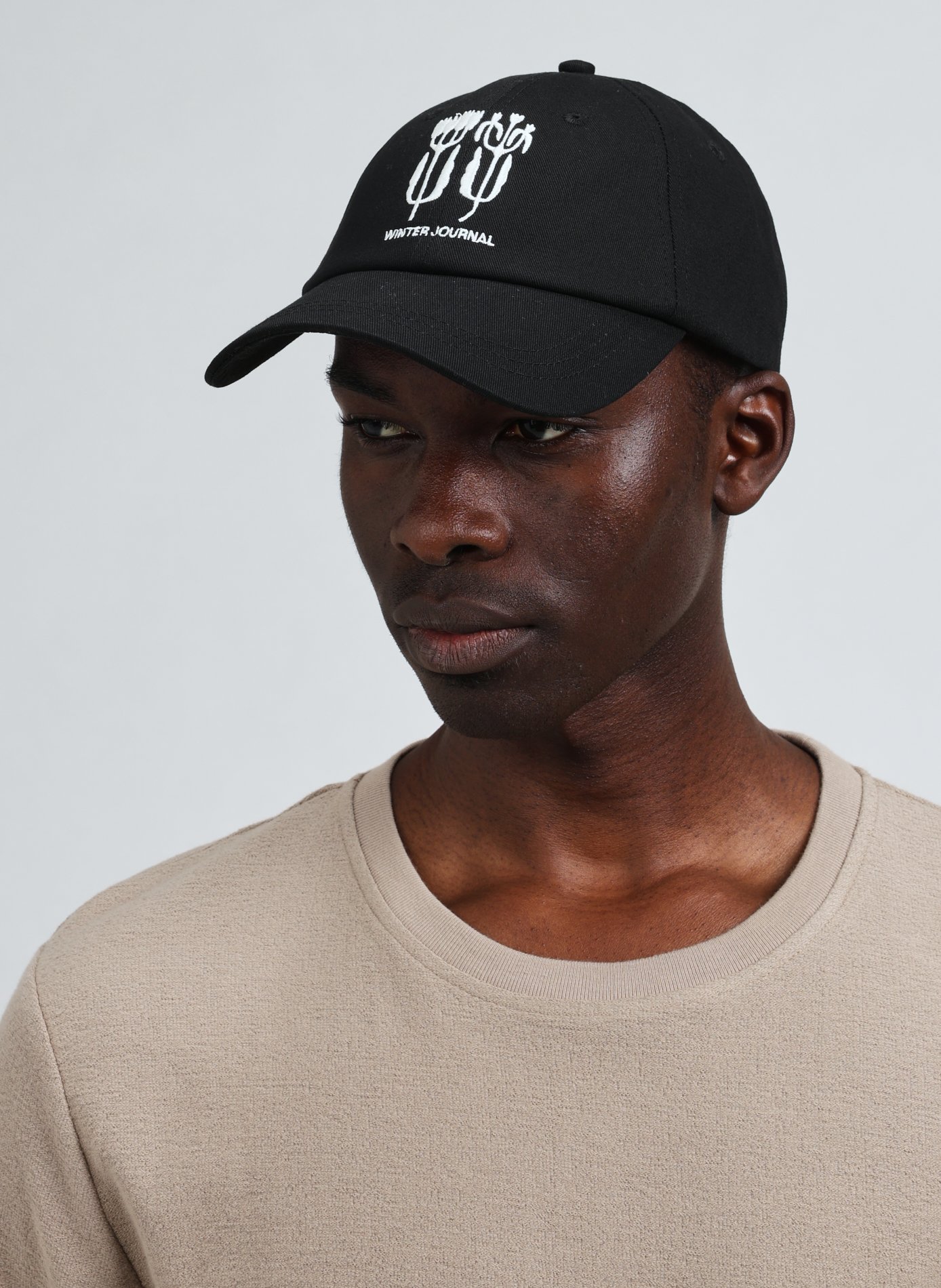 Sajournal cotton cap SAMSOE SAMSOE Black