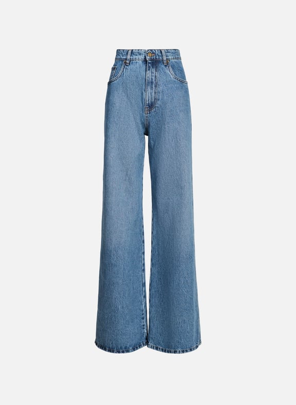 Jean large Bleu by MIU MIU MIU MIU Jean large Bleu