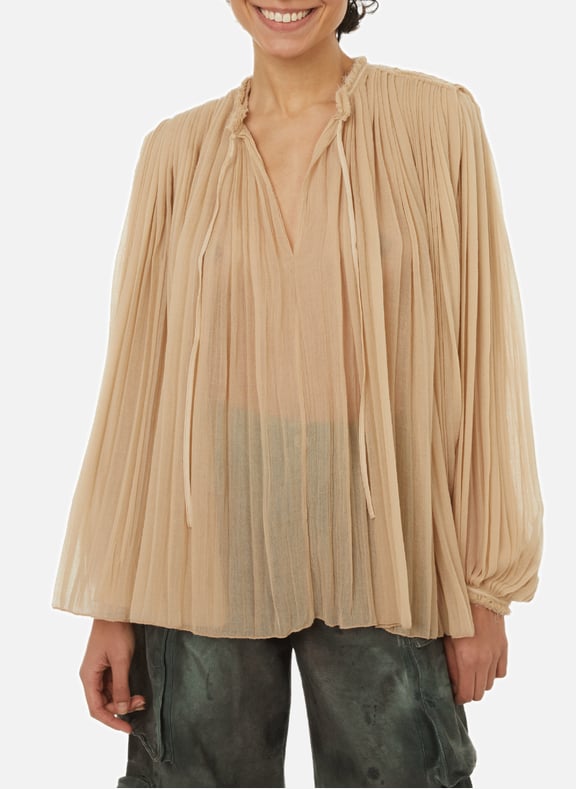 Blouse en laine Marron by CHLOÉ CHLOÉ Blouse en laine Marron