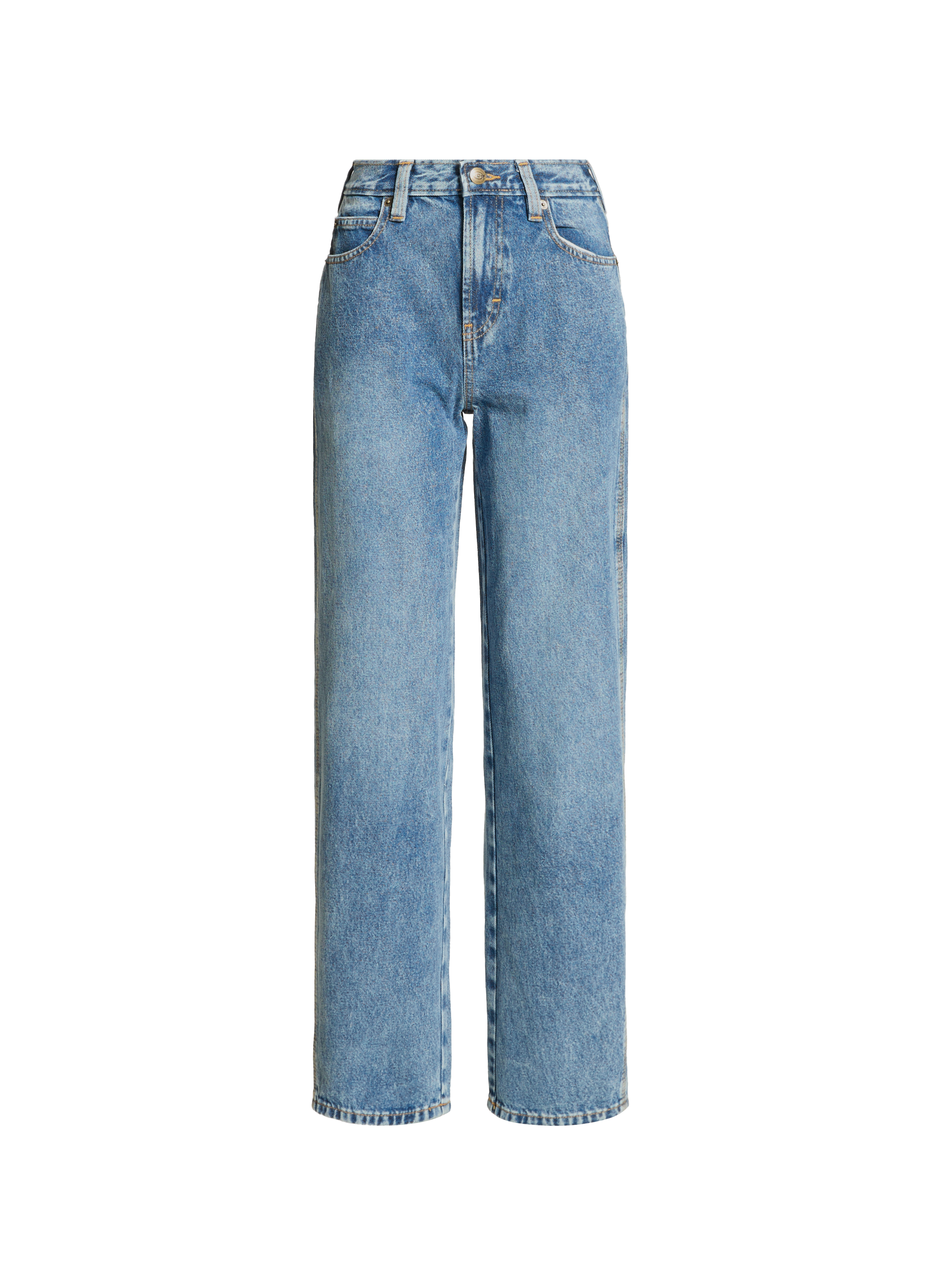 Jeans droit en coton DICKIES Bleu