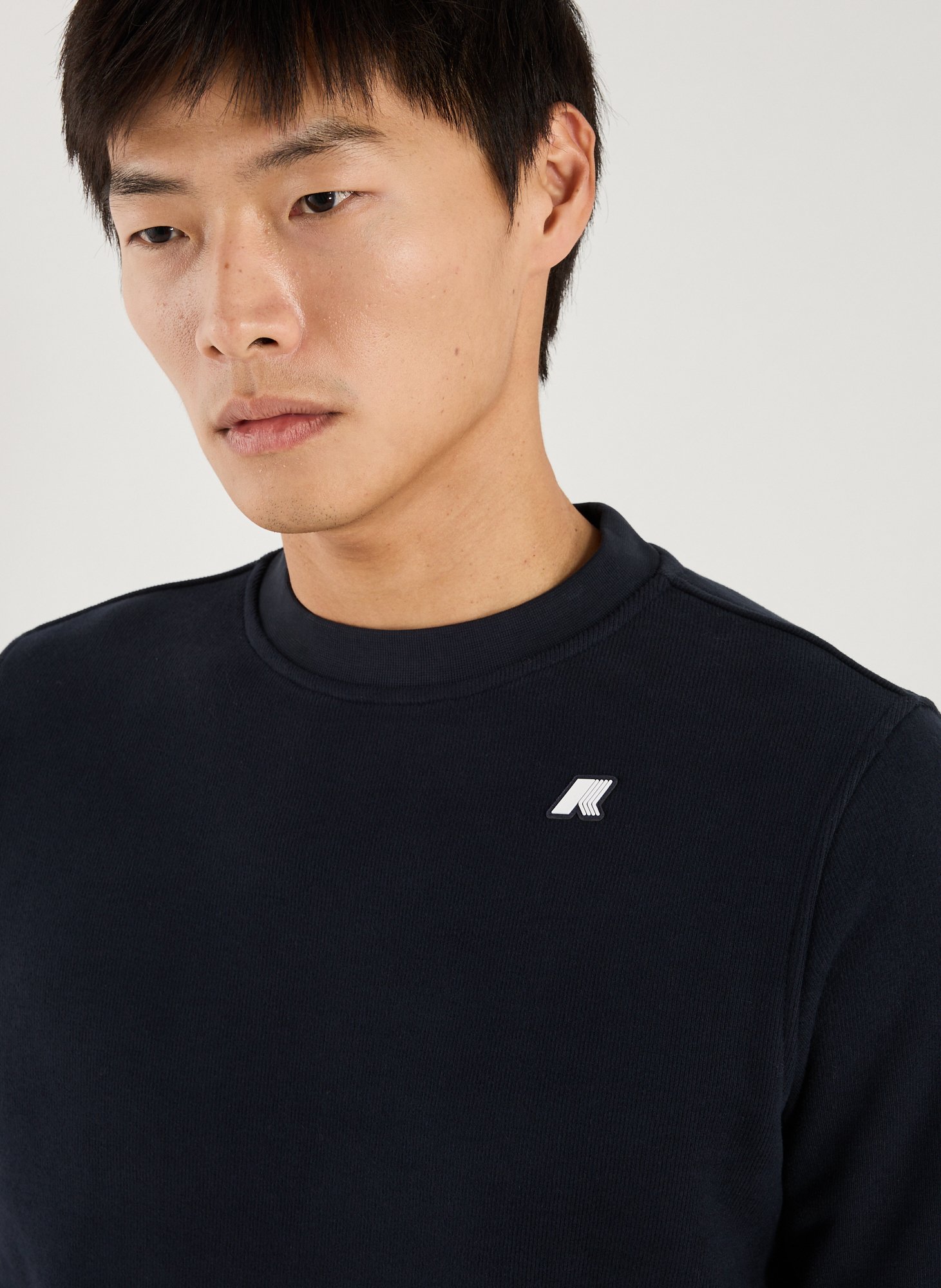 Sweatshirt en coton mélangé K-WAY Bleu