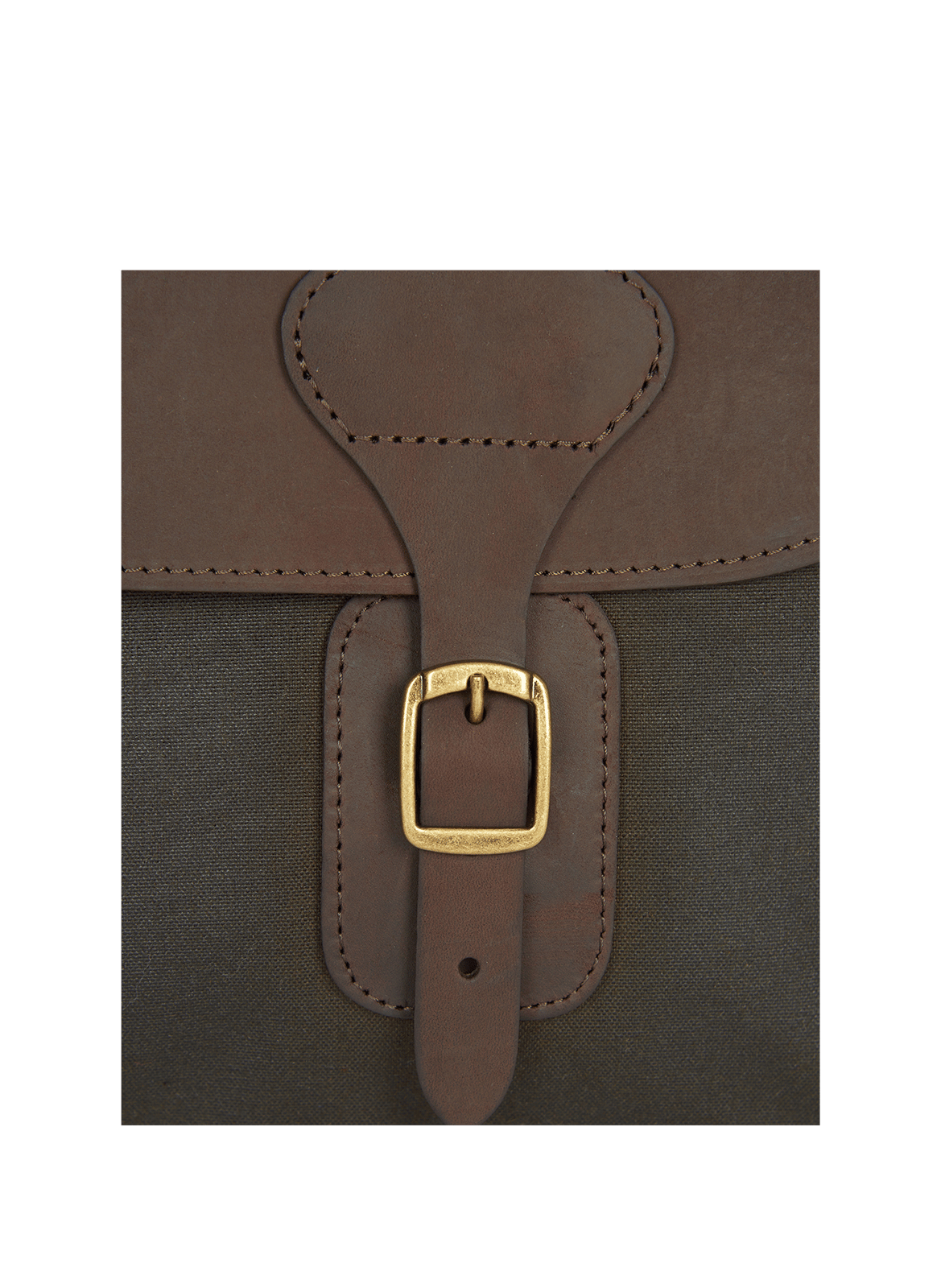 Cotton laptop bag with buckle BARBOUR Green