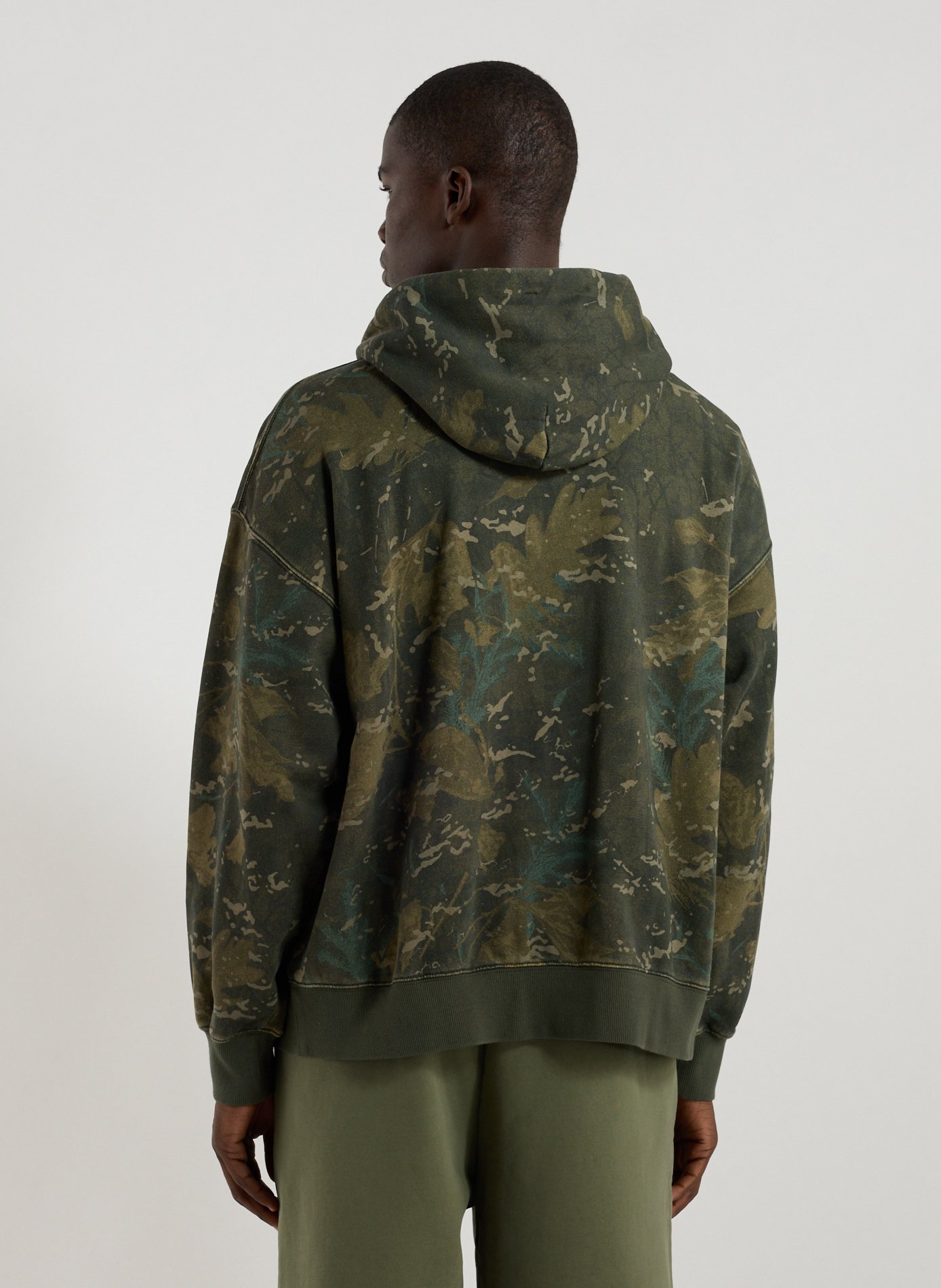 Cotton and nylon hoodie with zip CARHARTT WIP Green