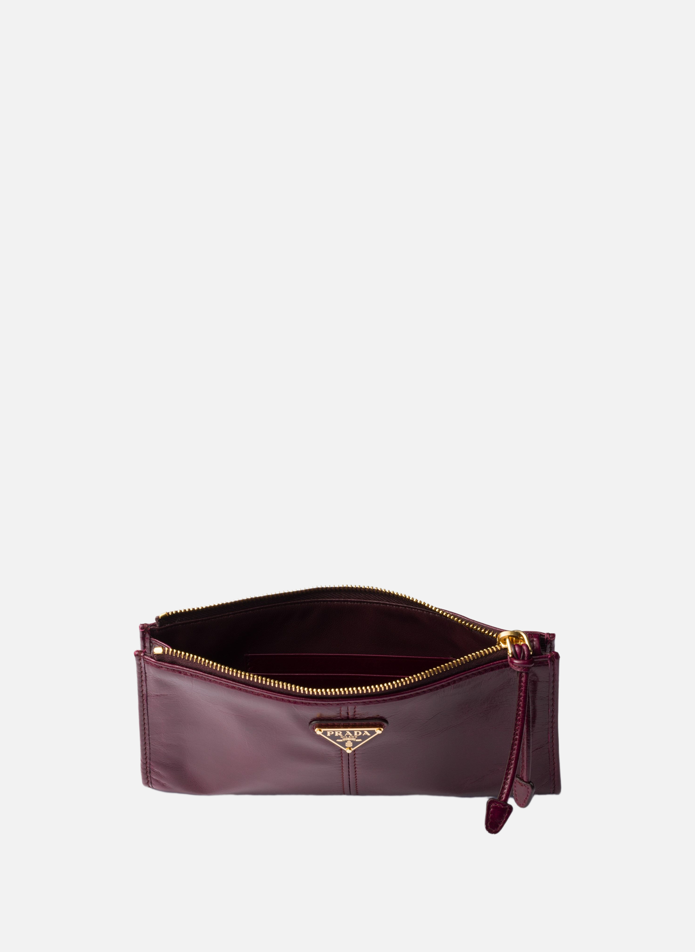 Pochette en cuir PRADA Rouge