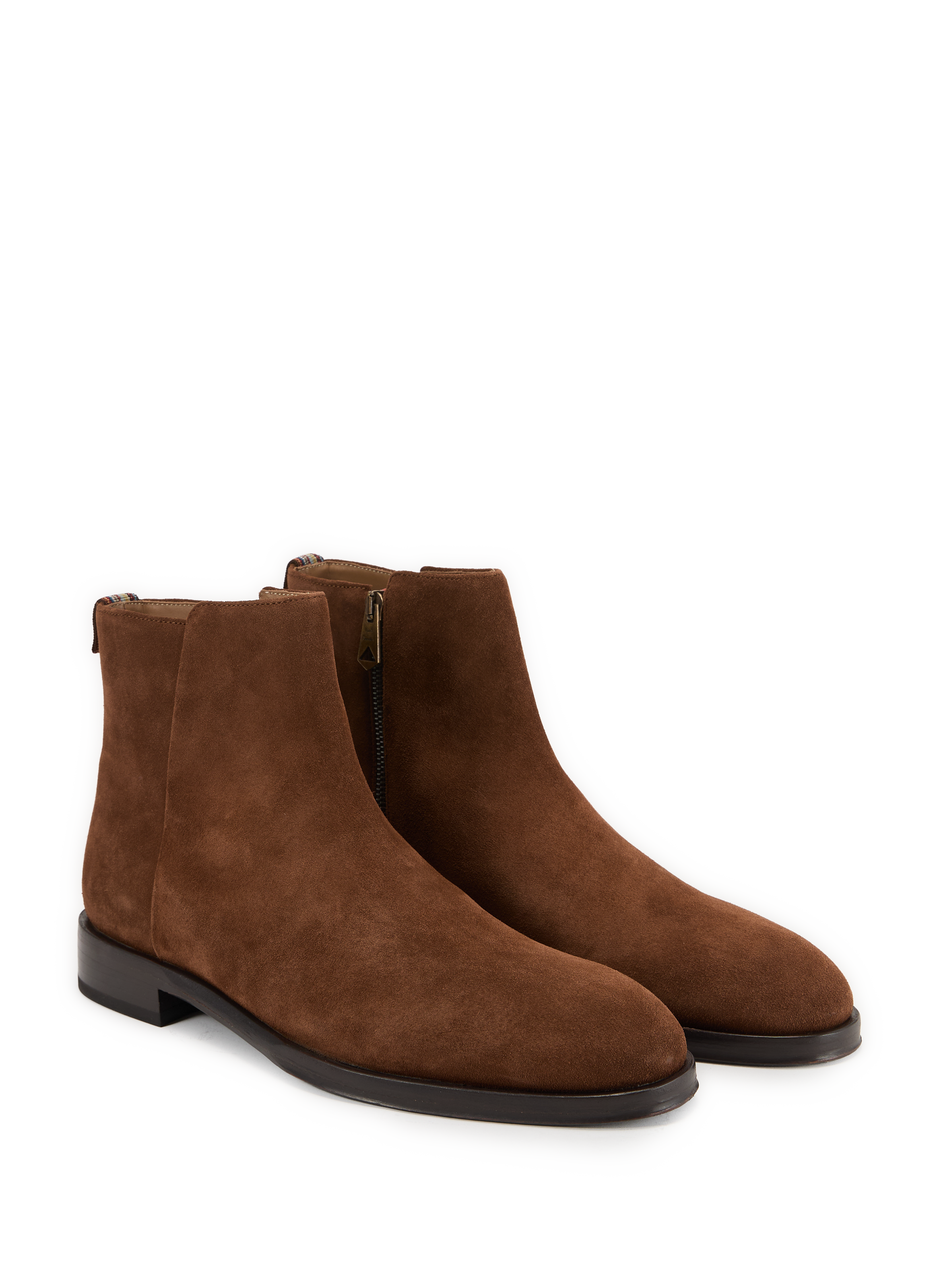 Boots Bronson en cuir velours PAUL SMITH Marron
