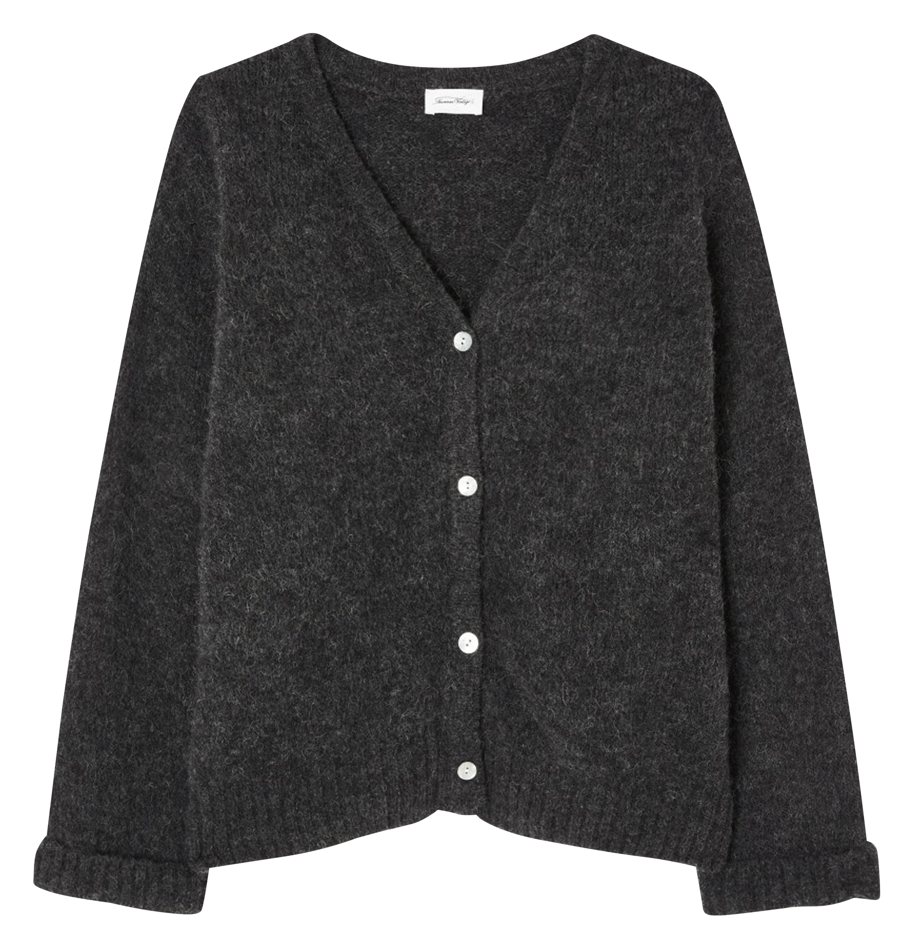 Gilet col v ample east AMERICAN VINTAGE Gris