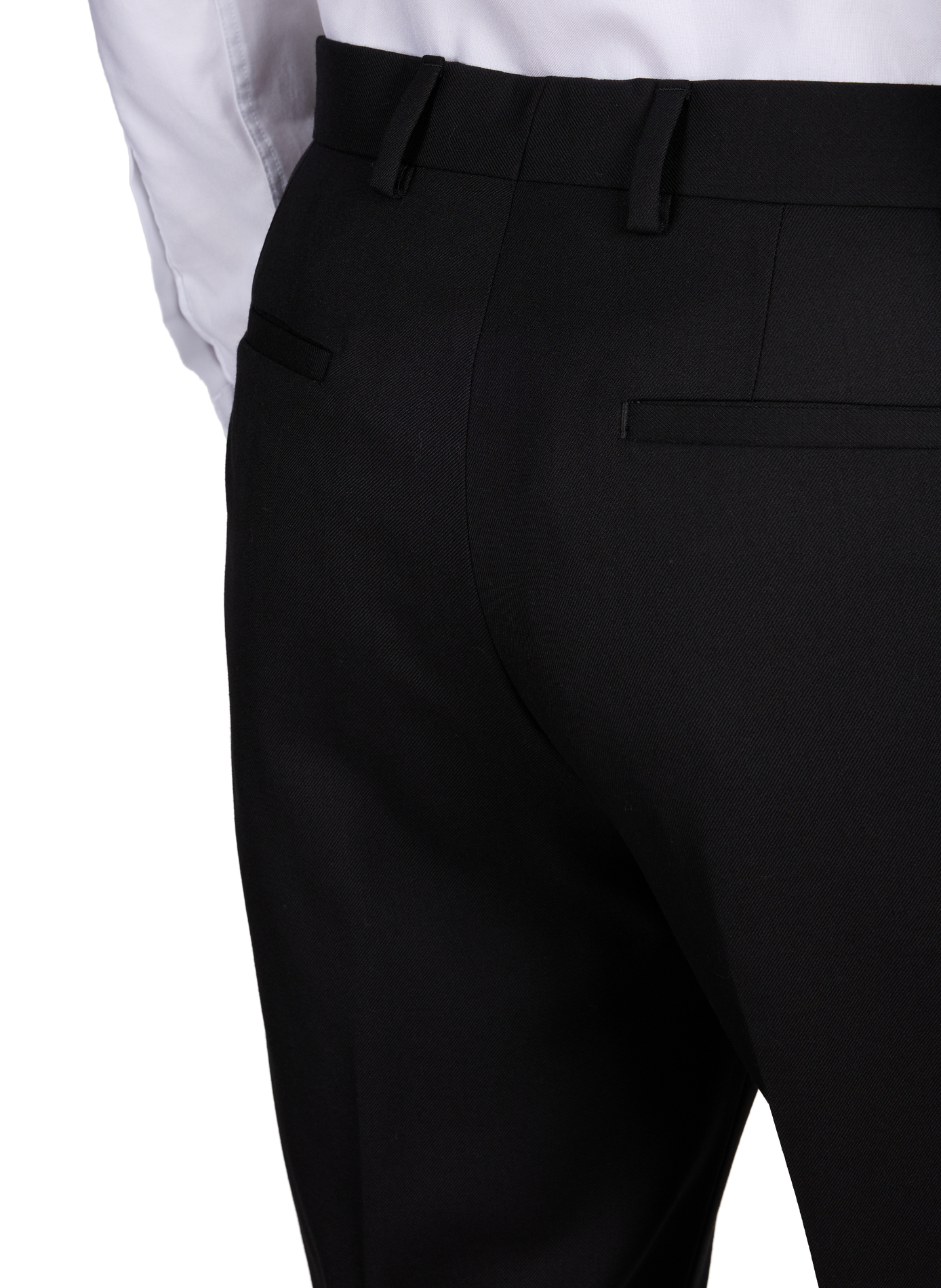 Pantalon A Suit To Travel In fuseau en laine PAUL SMITH Noir