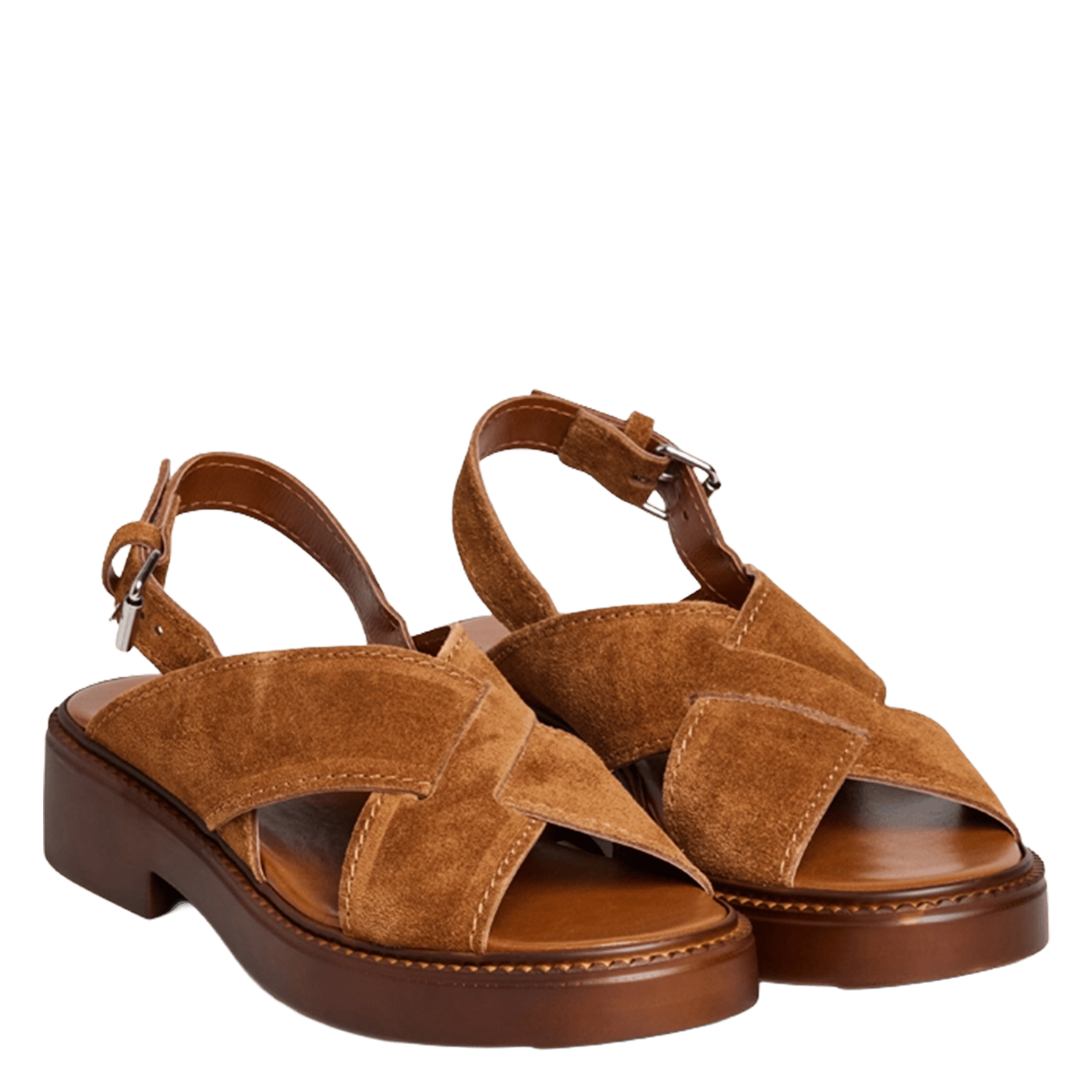 Sandales en cuir elio JONAK Marron