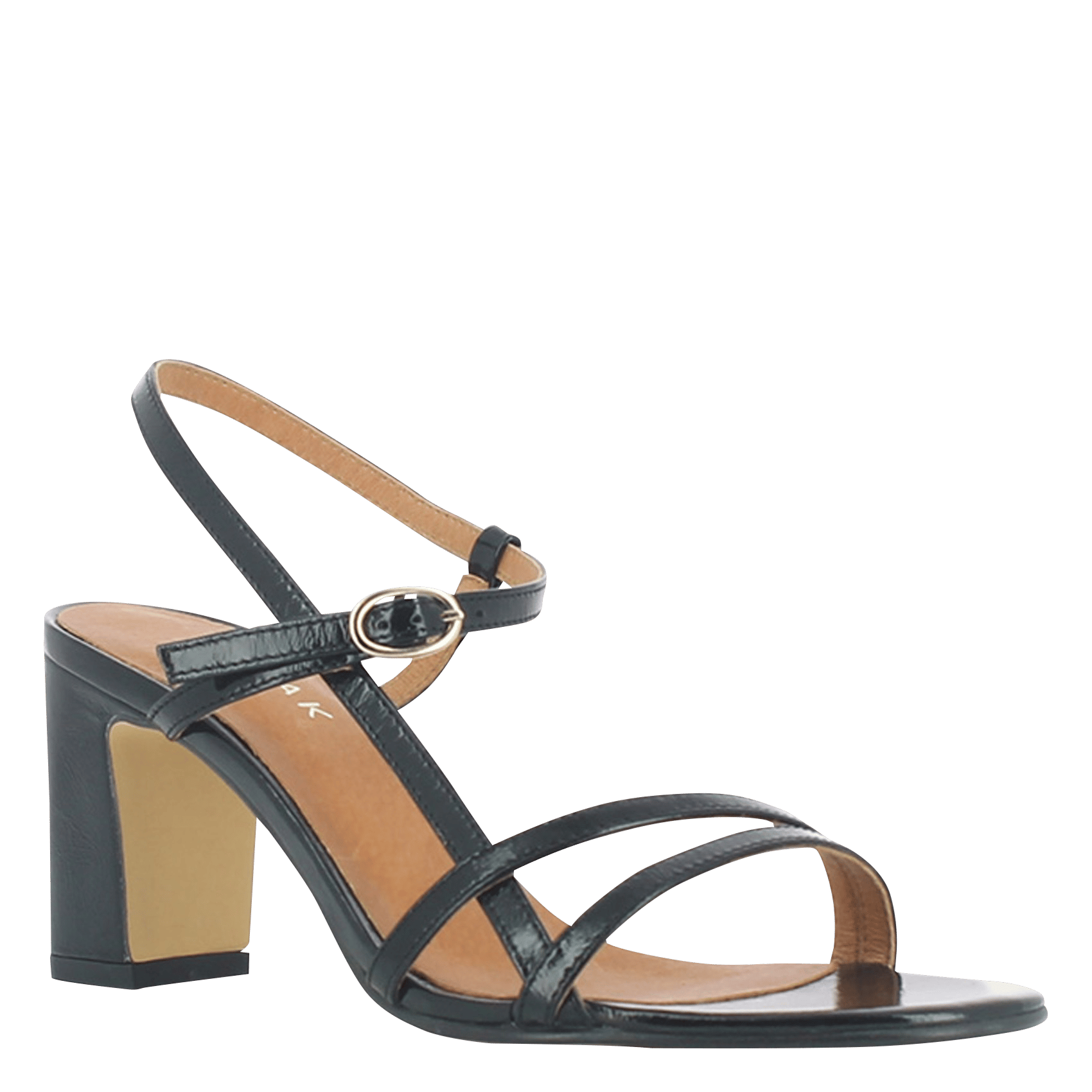 Sandales à talons et brides en cuir vicomte JONAK Noir