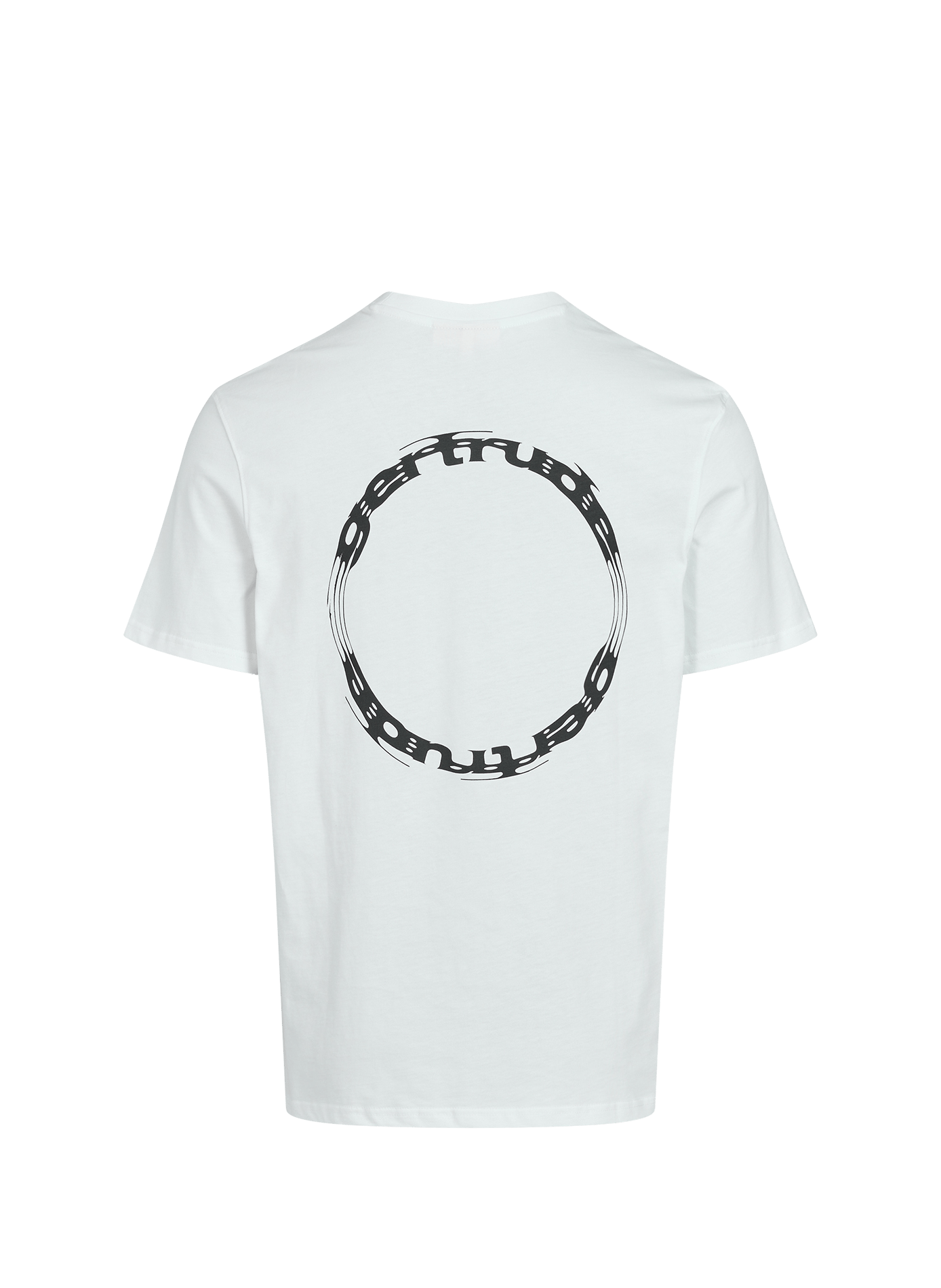 T-shirt imprimé contrasté Leonce en coton GERTRUDE ET GASTON Blanc