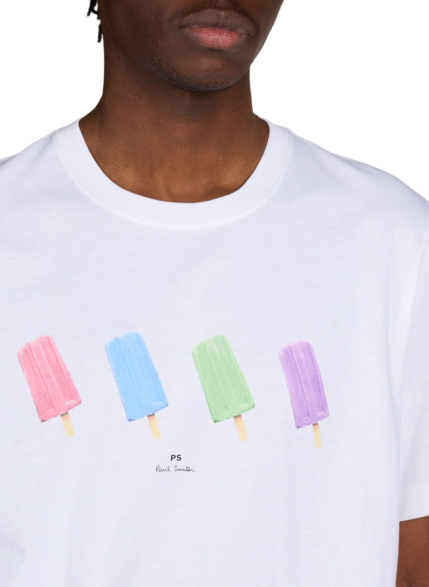 Ice Cream Print Cotton T-shirt PAUL SMITH White