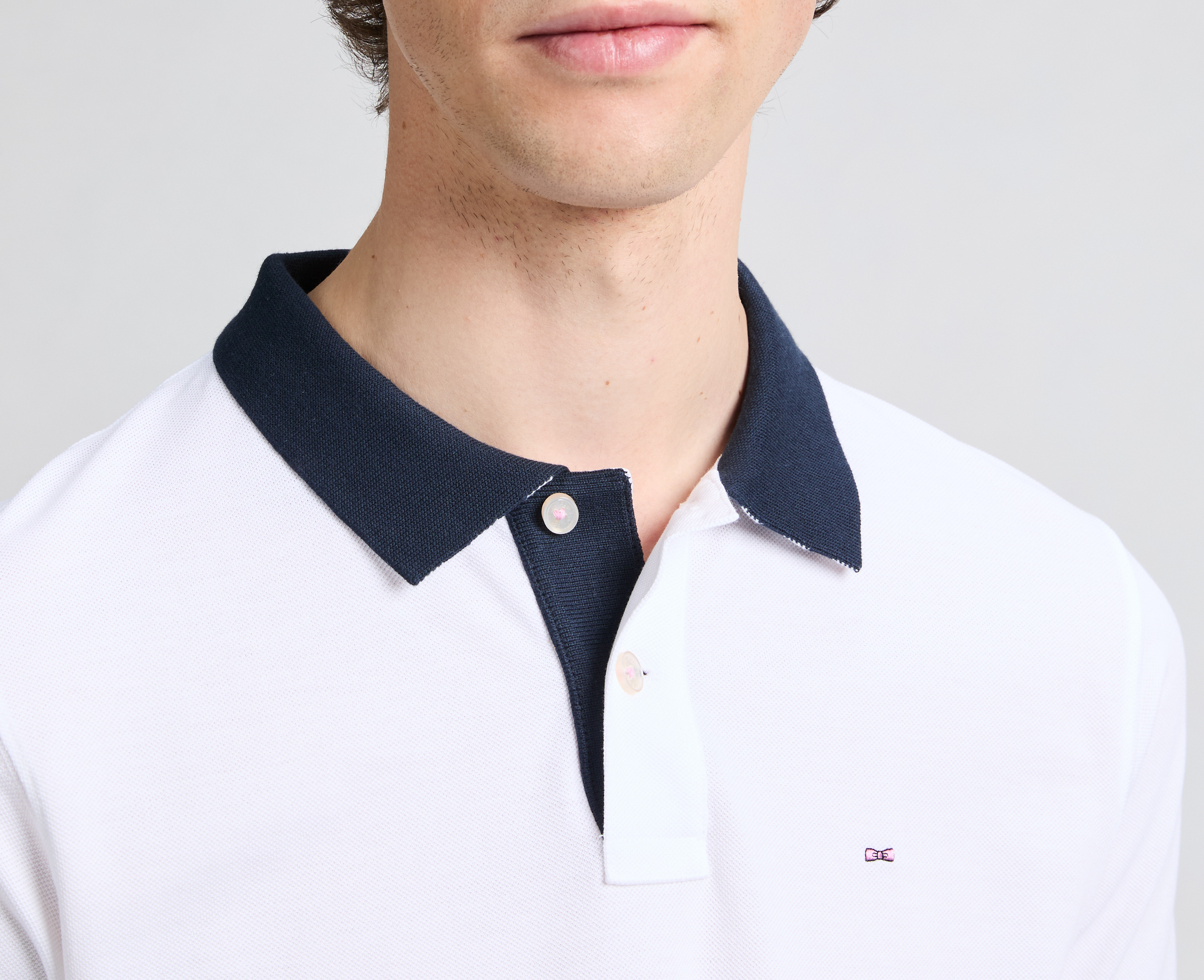 Polo manches courtes en coton  EDEN PARK Blanc