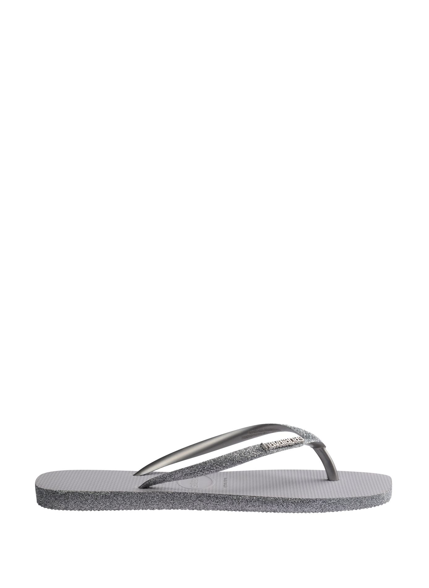 Slim Square Sparkle Toe-Post Sandals with Sparkling Straps HAVAIANAS Silver