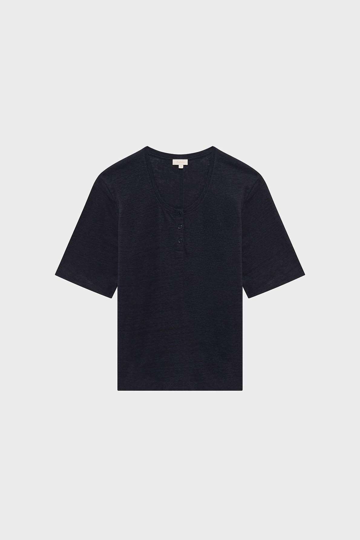T-shirt large en lin - giseline PABLO Bleu