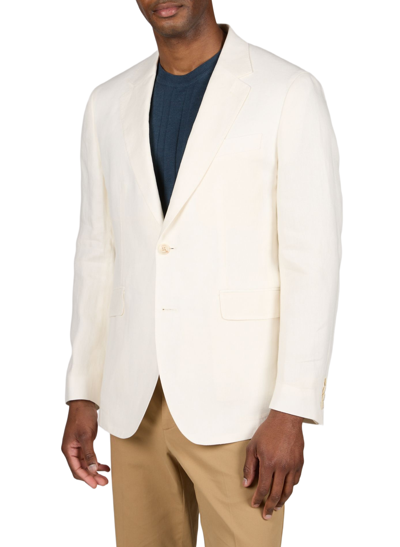 Veste cintrée en lin HACKETT Blanc